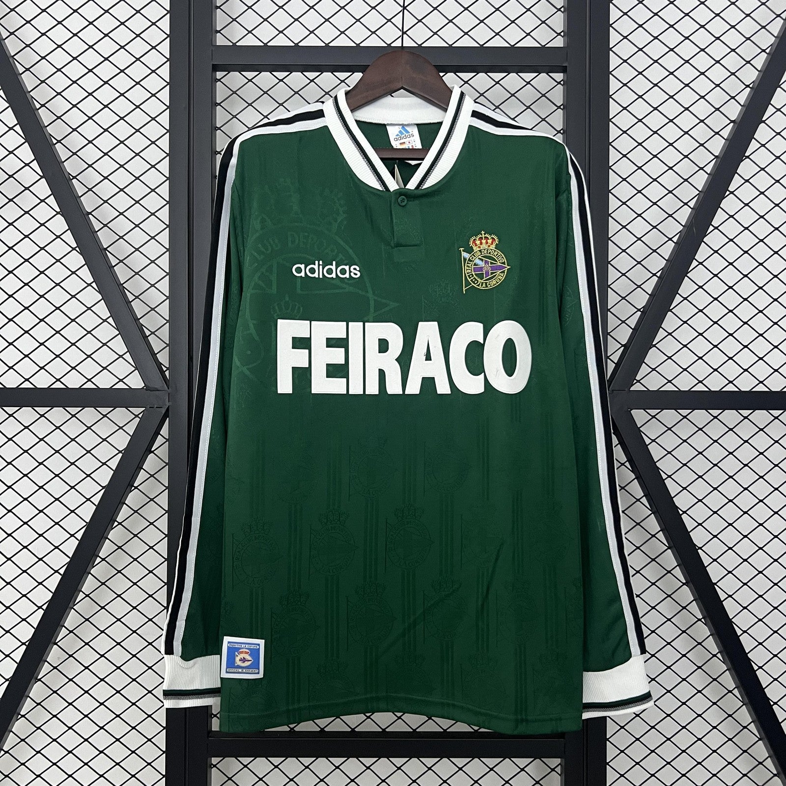 Retro Long Sleeve Deportivo La Coruna Away