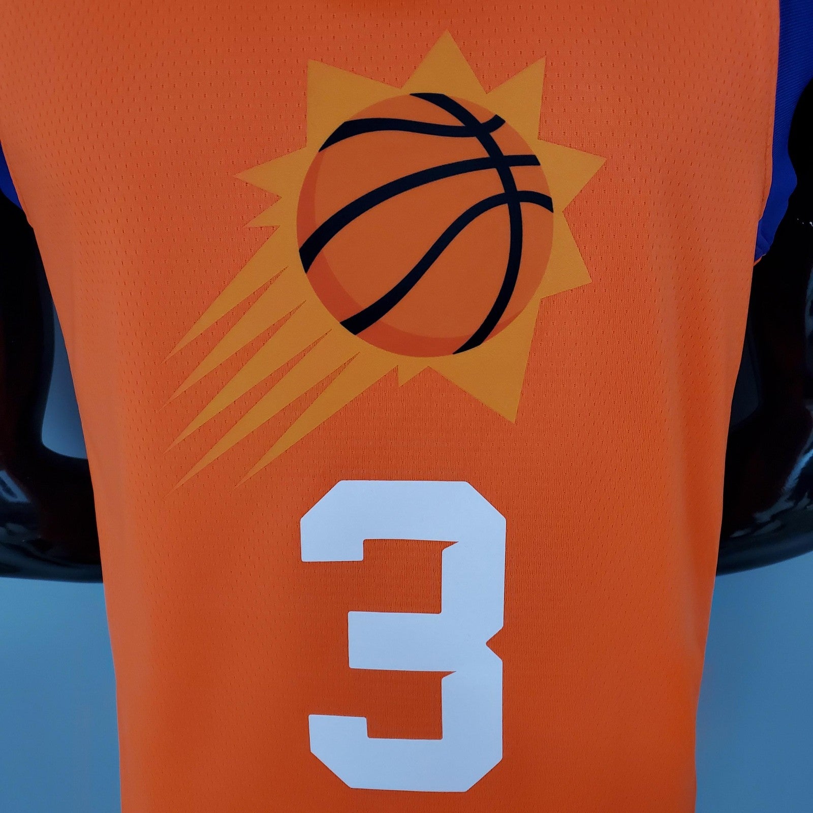 2021 Paul#3 Suns Jordan Theme Orange Nba Jersey