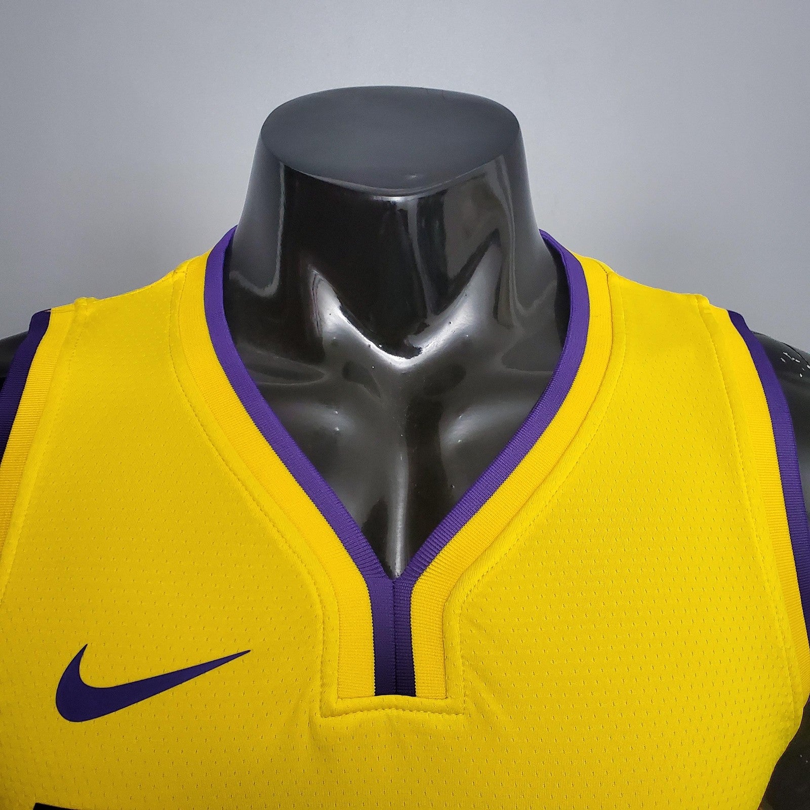 James #6 Los Angeles Lake V Neck City Edition Yellow Nba Jersey Nike Connect Recognition