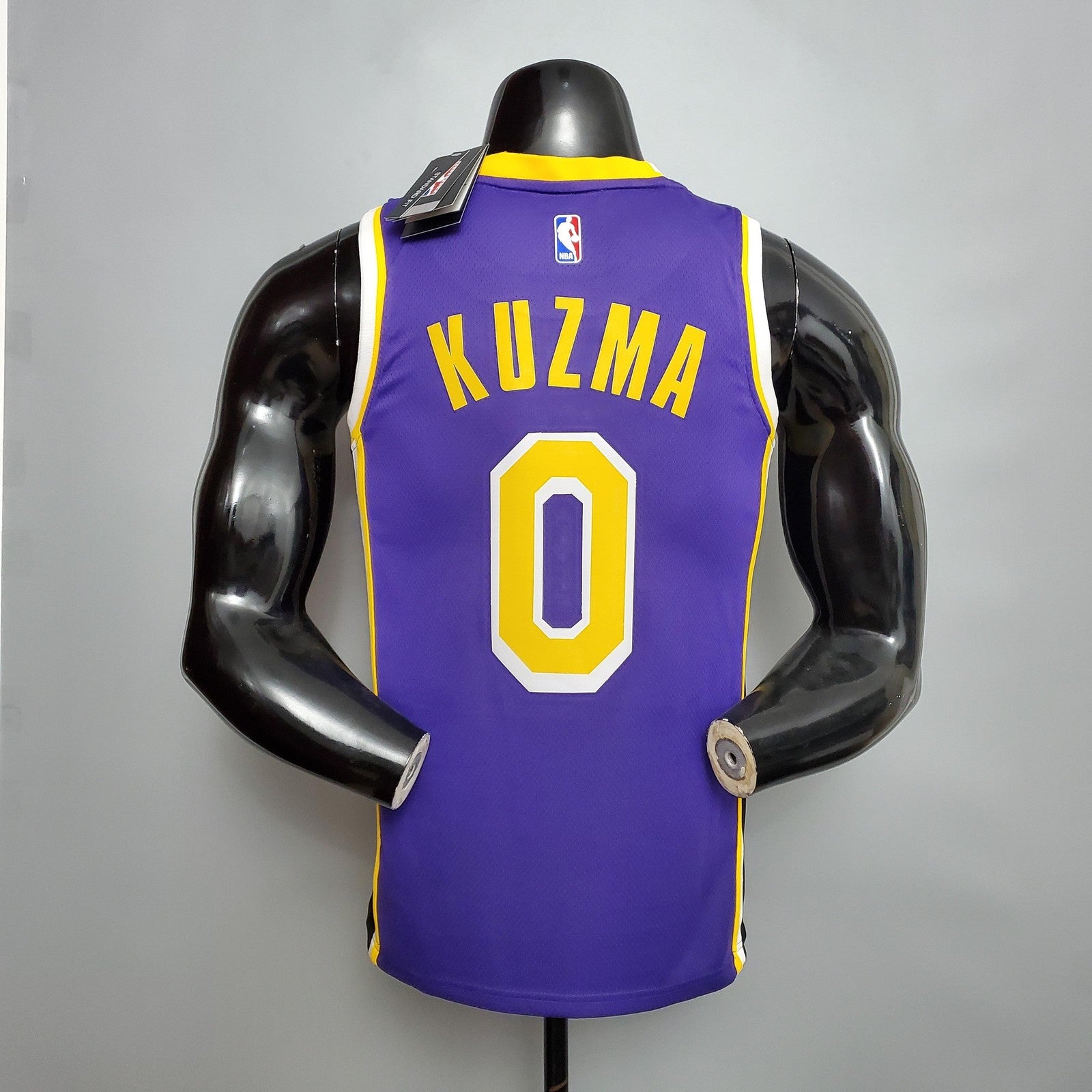 New Lakers Jordan Kuzma #0 Theme Purple Round Neck