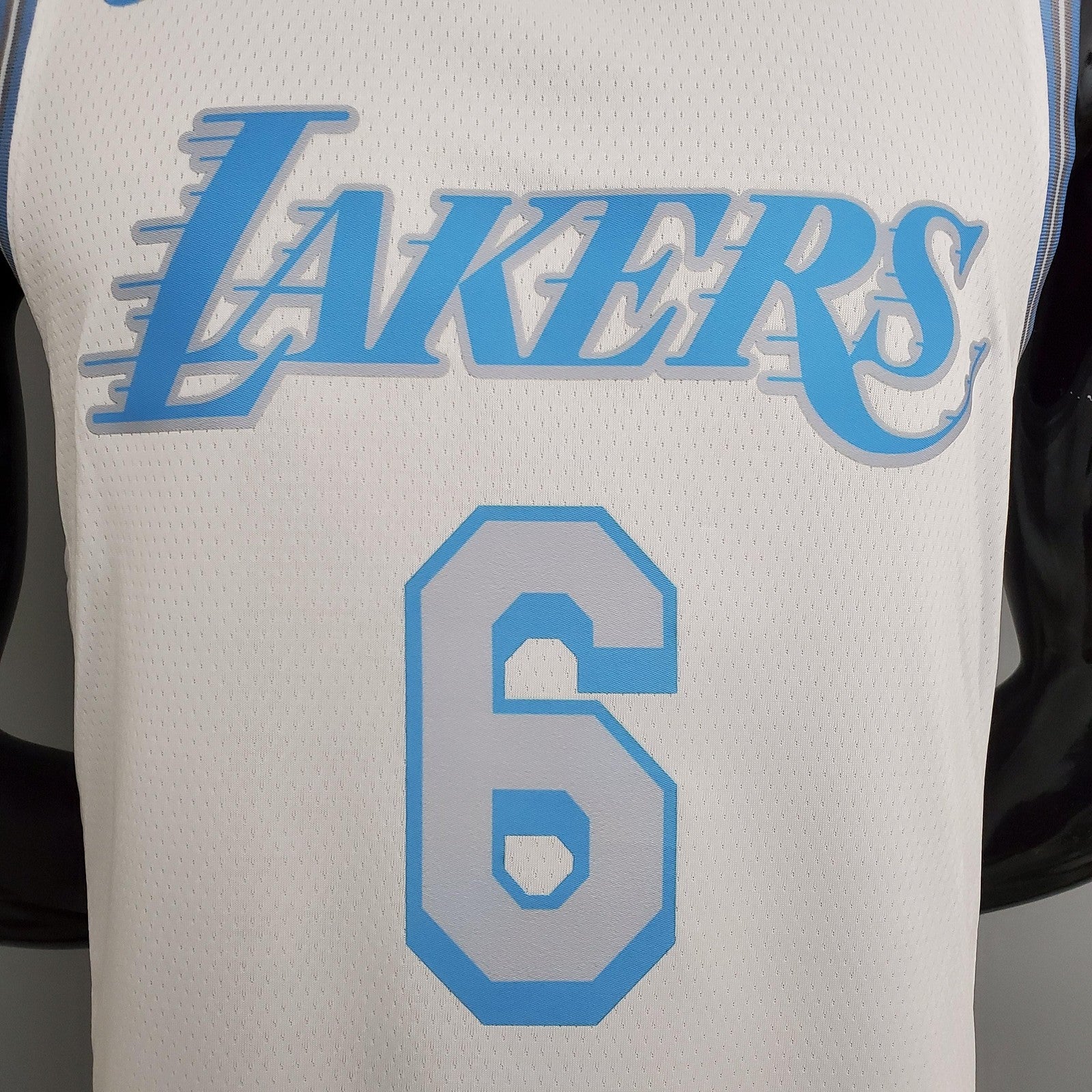 2021 James#6 Lakers Retro White Nba Jersey