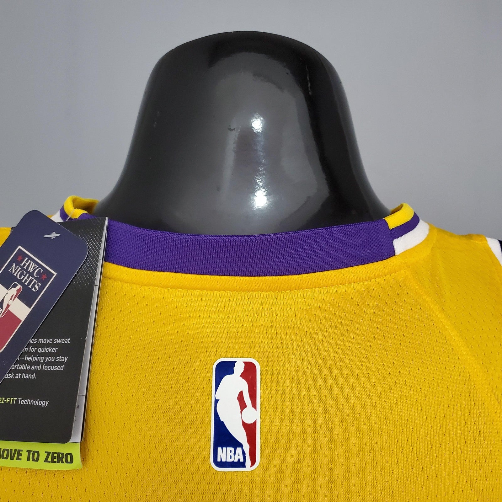 Anthony#7 Lakers Round Neck Yellow Nba Jersey