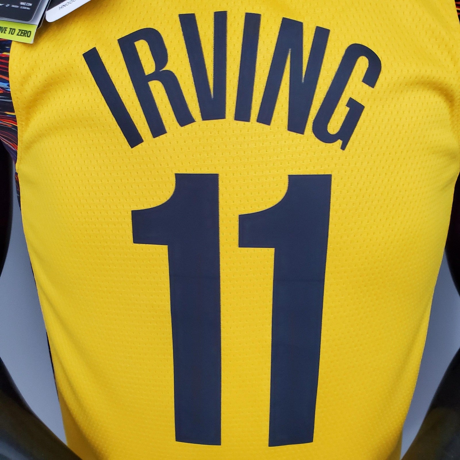 Irving#11 Brooklyn Nets Commemorative Edition Yellow Nba Jersey