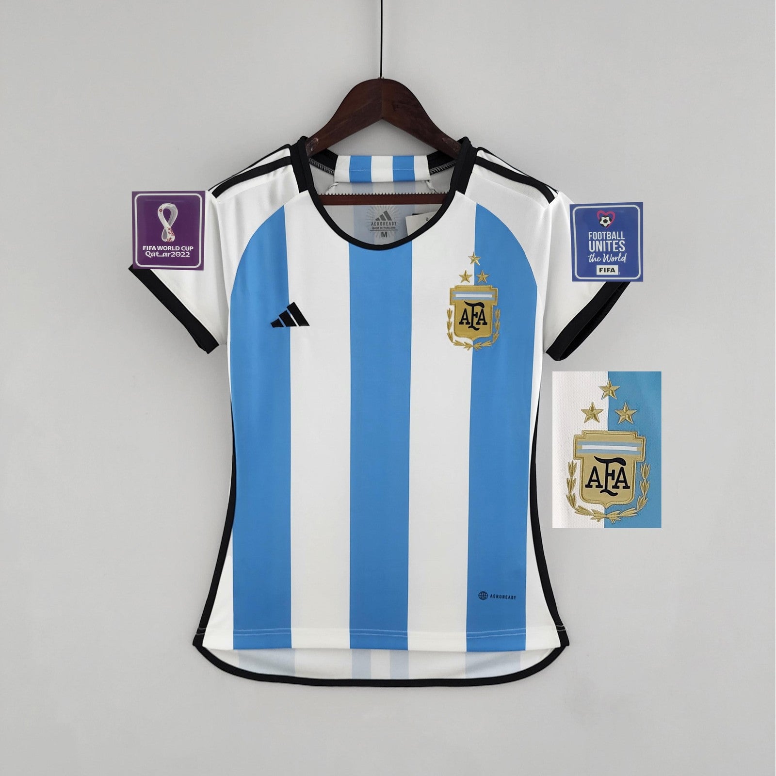 2022 Argentina 3 Star World Cup Jersey Home