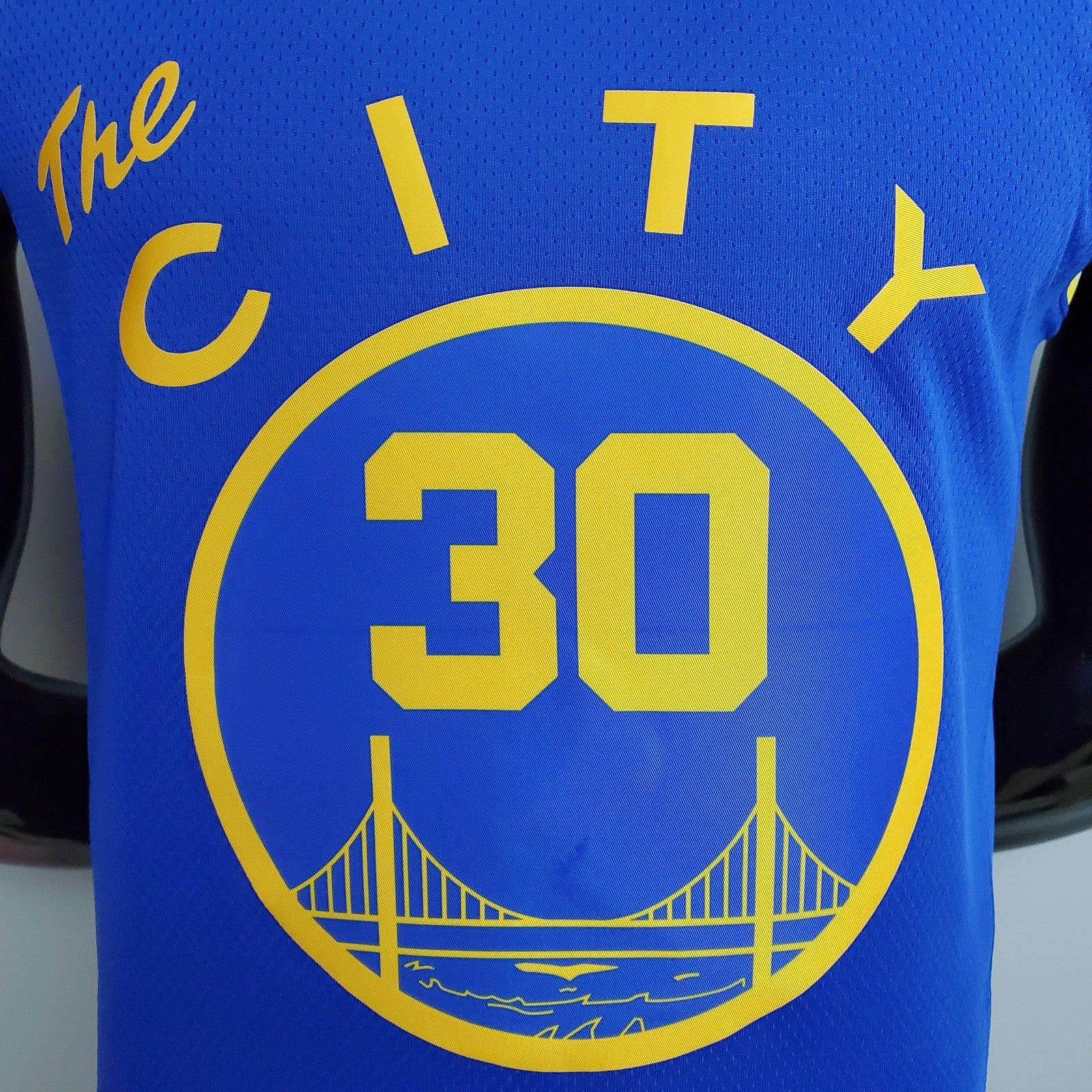 Tram Version Curry#30 Golden State Warriors Blue Nba Jersey