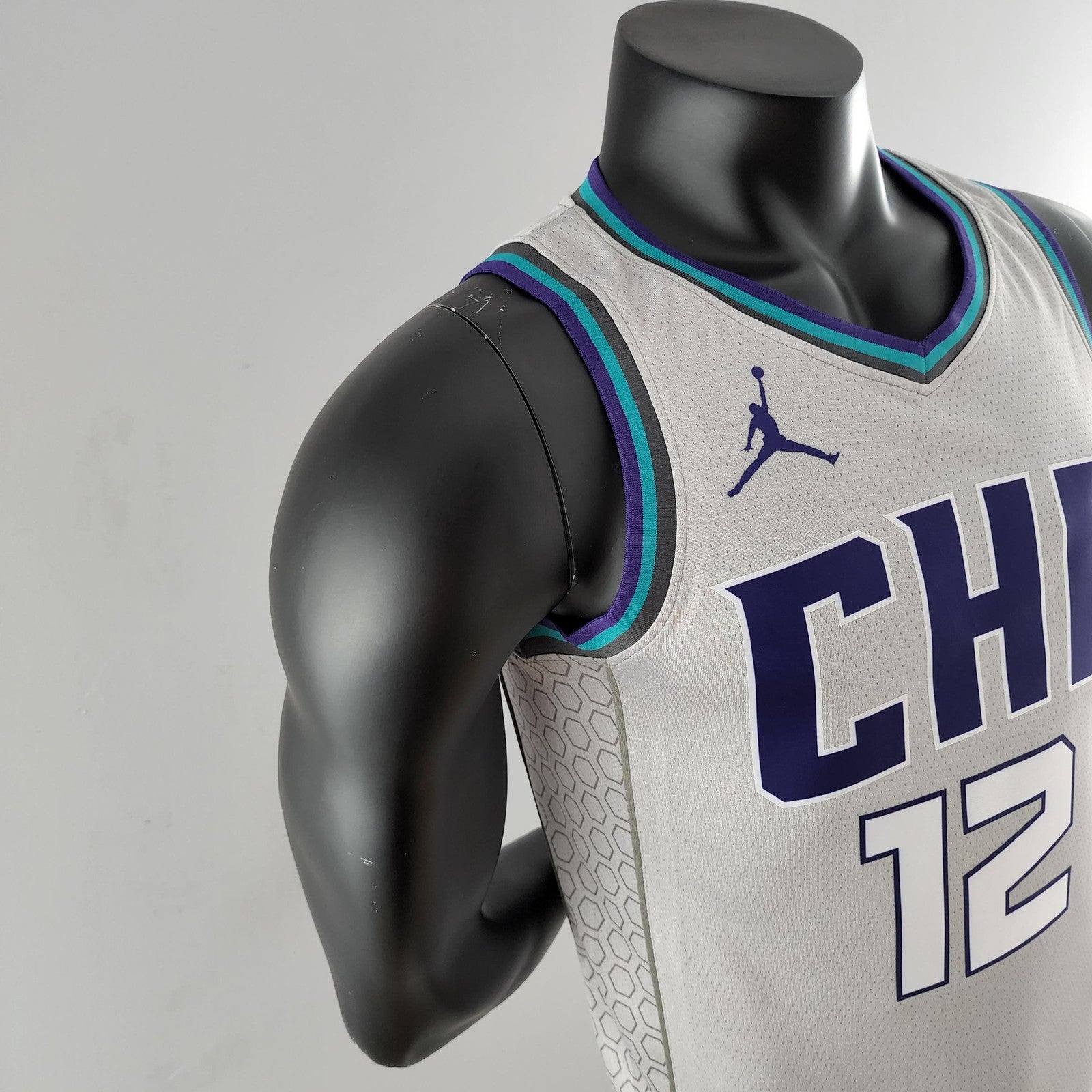 2019 Oubre Jr #12 Charlotte Hornets Grey Nba Jersey