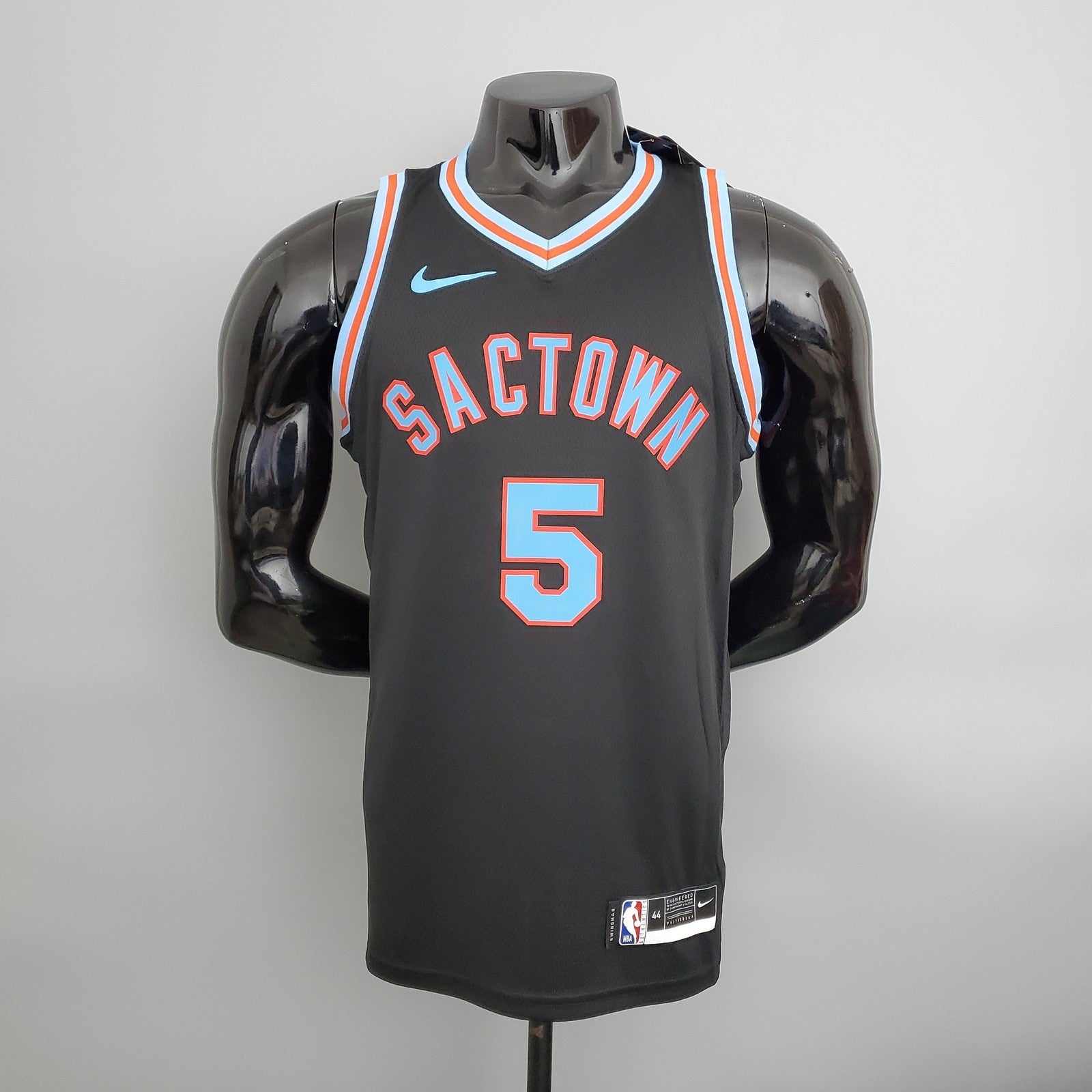 2021 Kings Fox#5 City Edition Black Nba Jersey