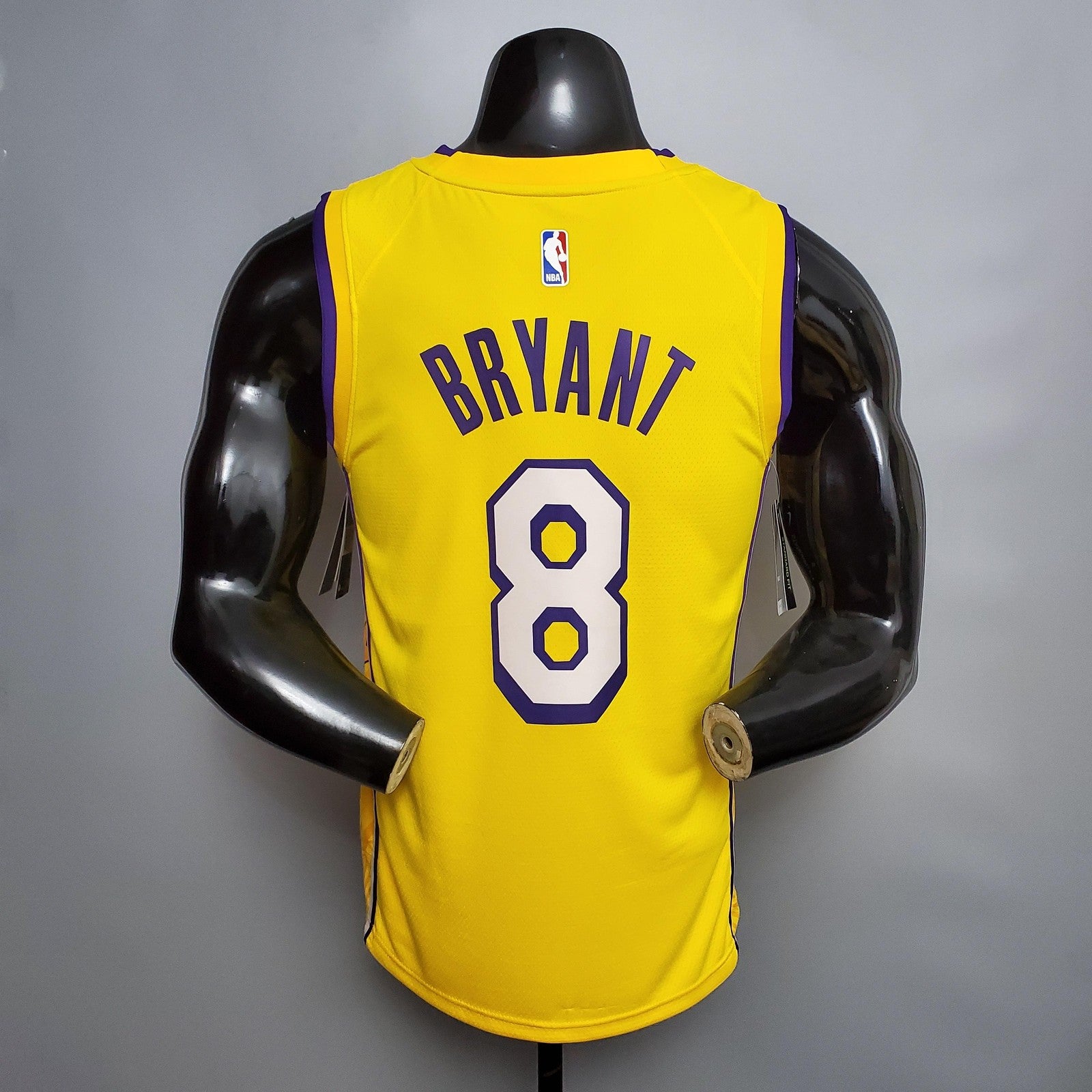Bryant #8 Los Angeles Lak V Neck City Edition Yellow Nba Jersey Nike Connect Recognition