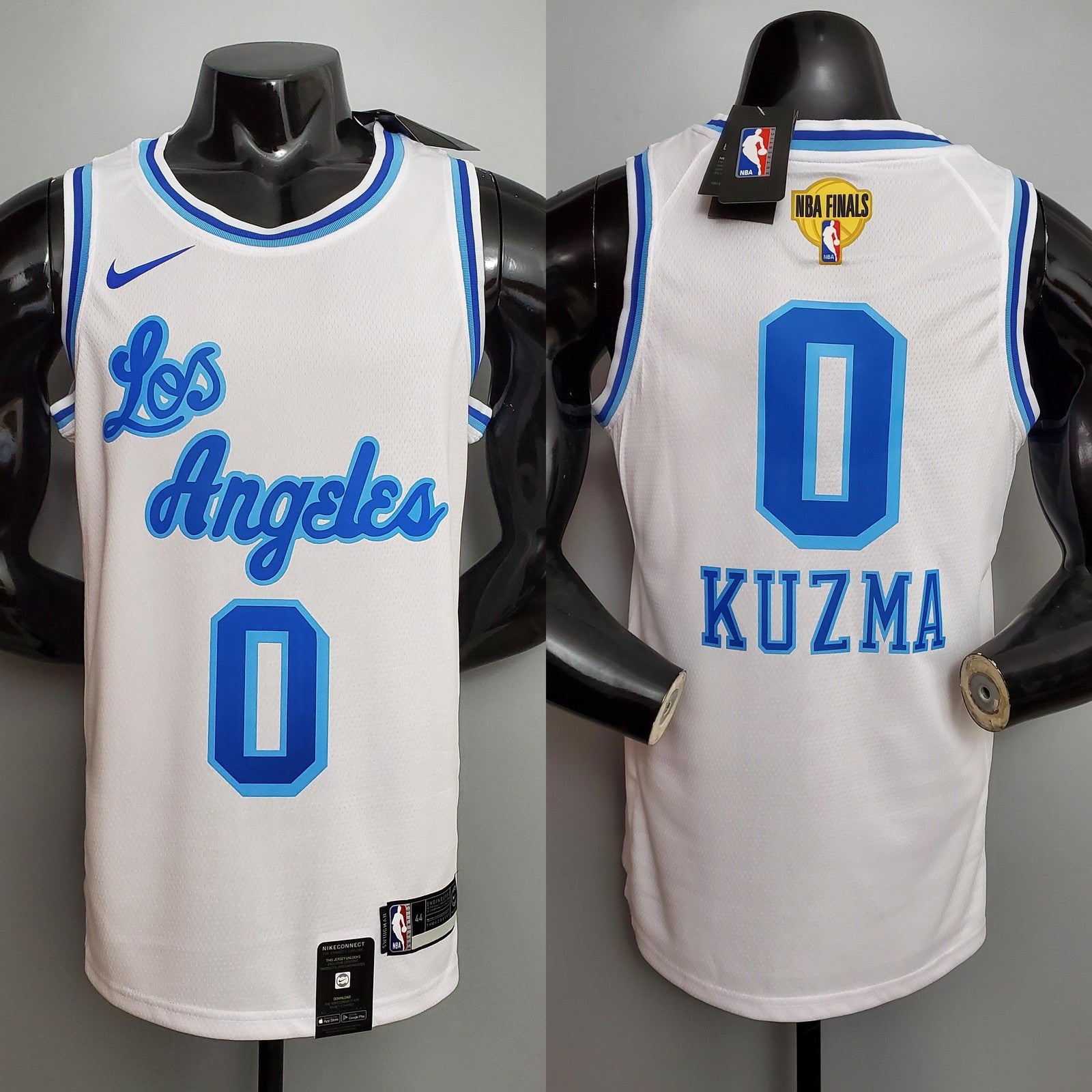 Retro Night Kuzma #0 Los Angeles Lakers White Nba Jersey Nike Connect Recognition 2