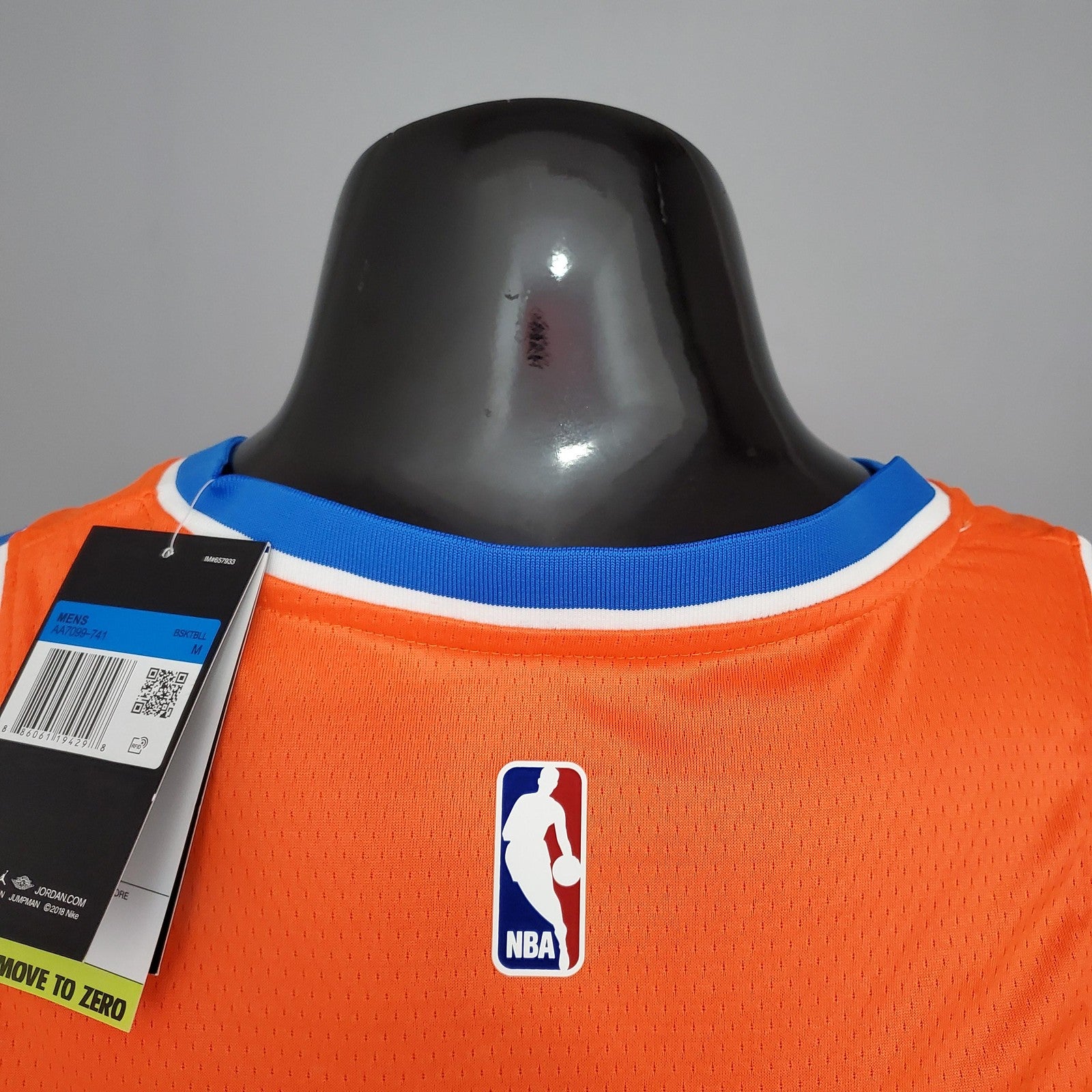 Anthony#7 Thunder Jordan Orange Nba Jersey