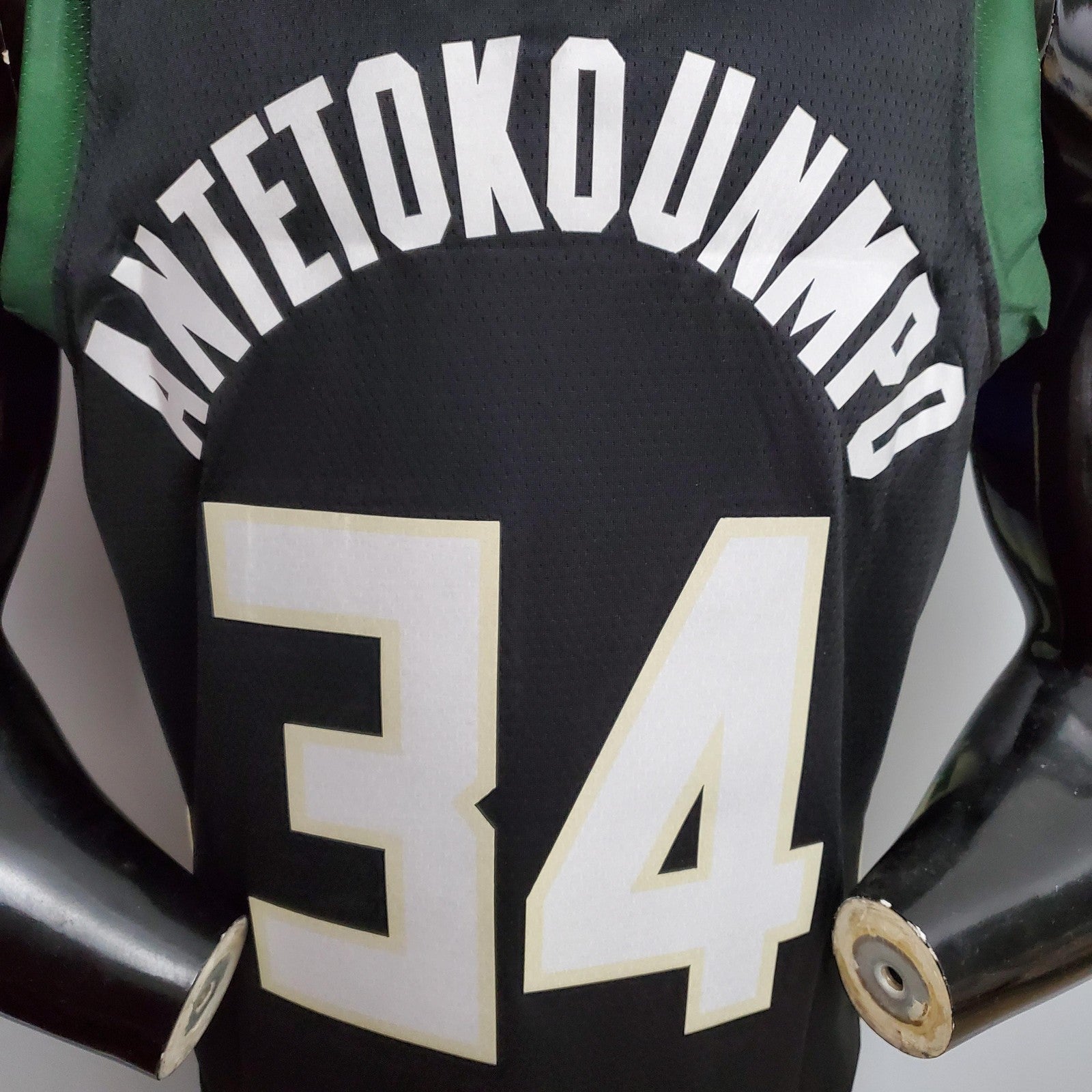 Antetokounmpo#34 Bucks Black Nba Jersey Nike Connect Recognition