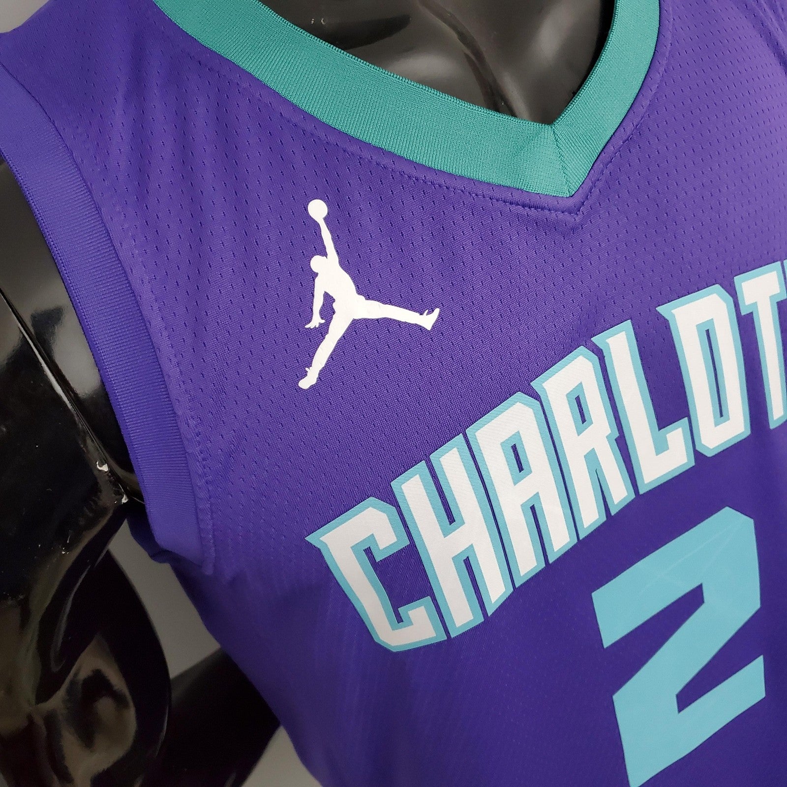 Hornets Ball#2 Purple Nba Jersey