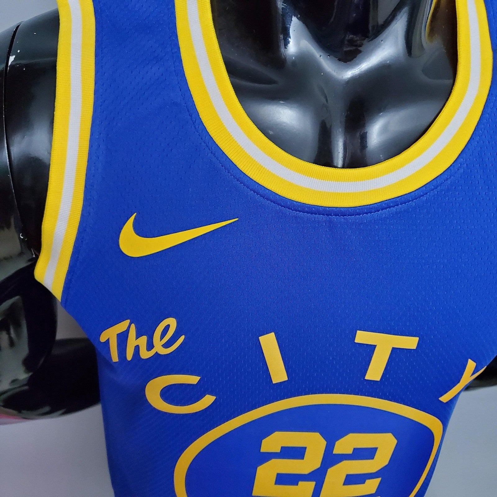 Tram Version Wiggins#22 Golden State Warriors Blue Nba Jersey