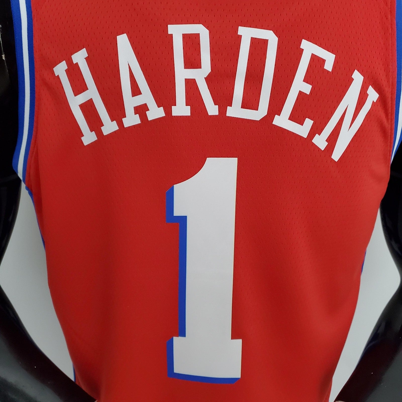 76ers Harden #1 V Neck Red