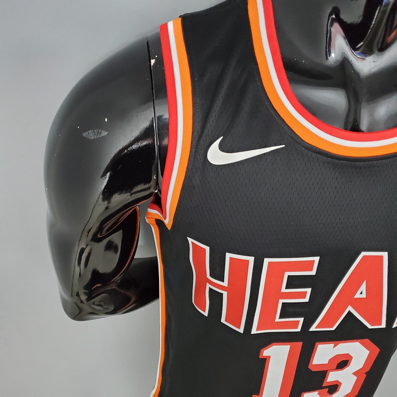 2018 Adebayo#13 Heat Retro Night Black Nba Jersey