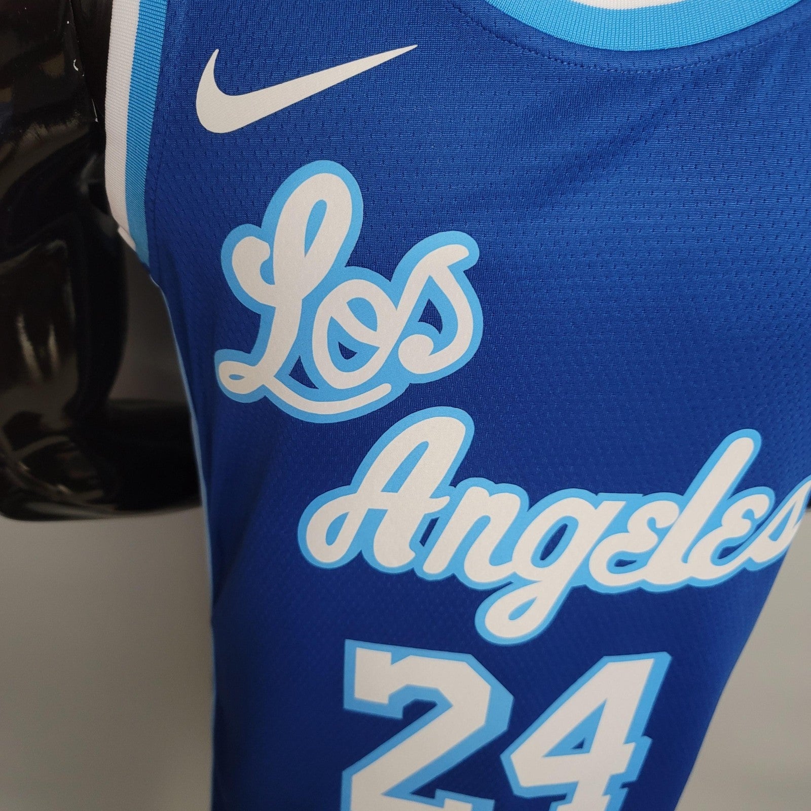 Retro Night Bryant #24 Los Angeles Lakers Black Nba Jersey Nike Connect Recognition 2