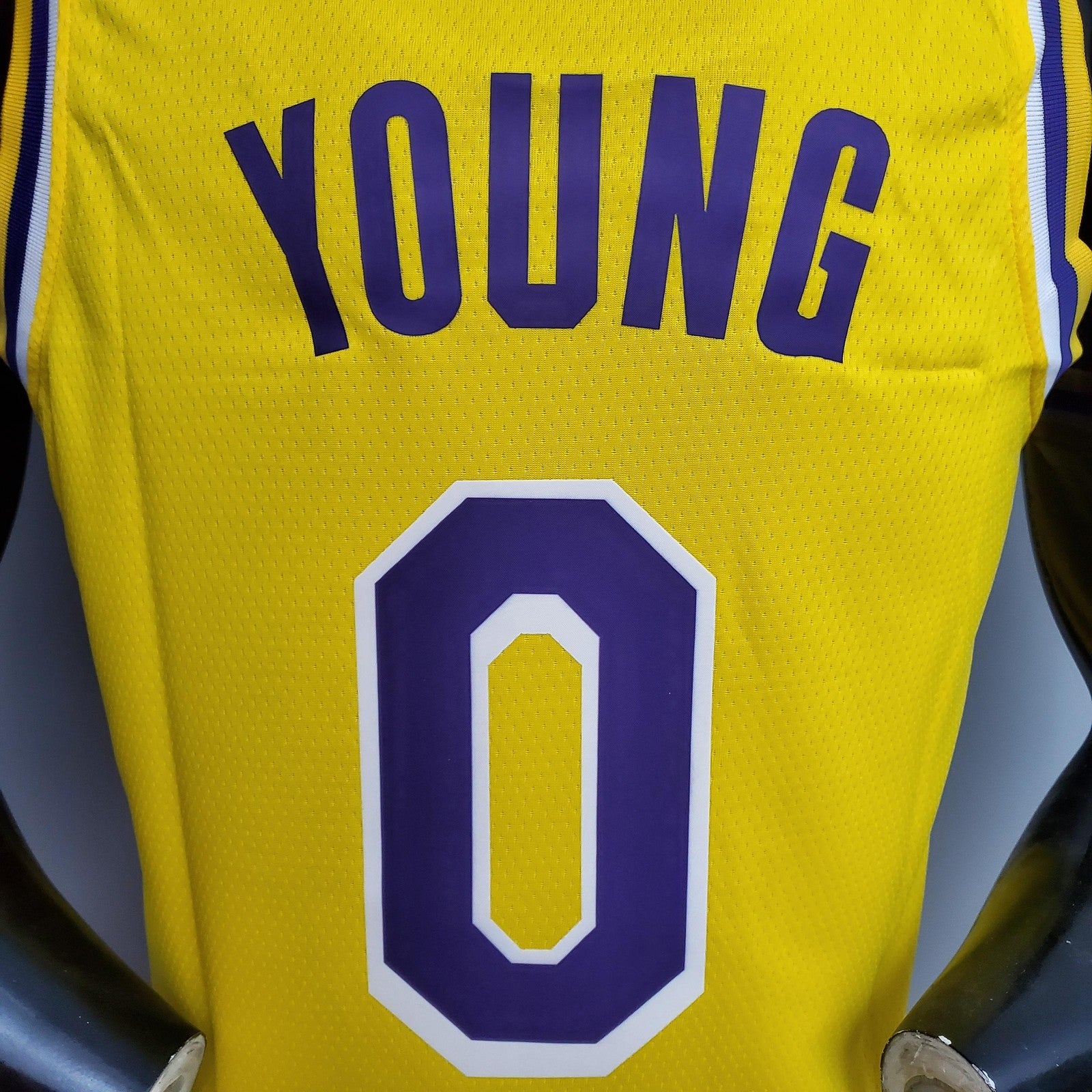 Young #0 Lakers Yellow Nba Jersey Nike Connect Recognition