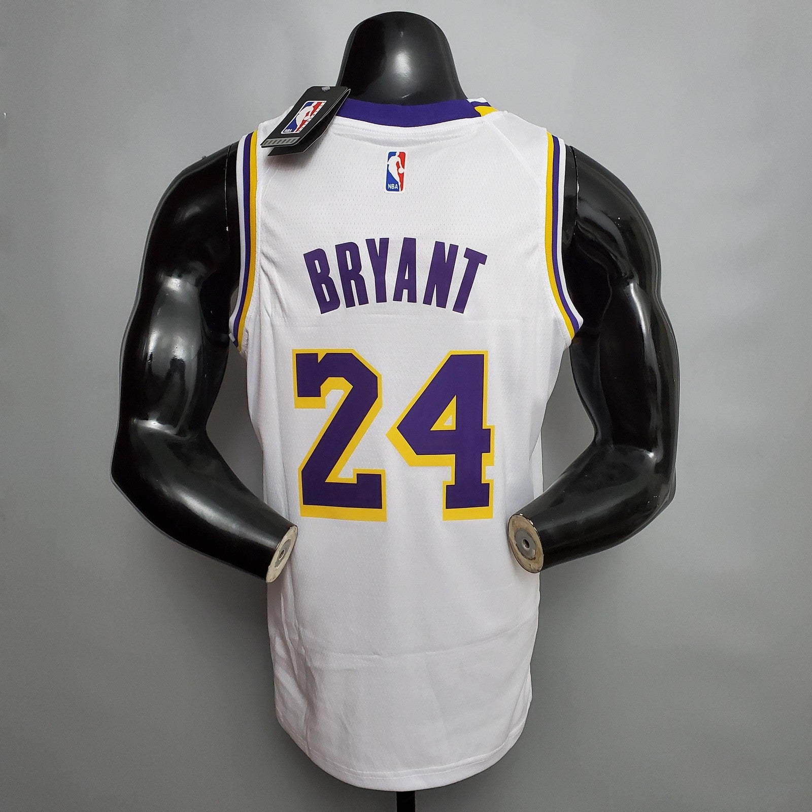 Bryant #24 Lakers Round Neck White Nba Jersey Nike Connect Recognition