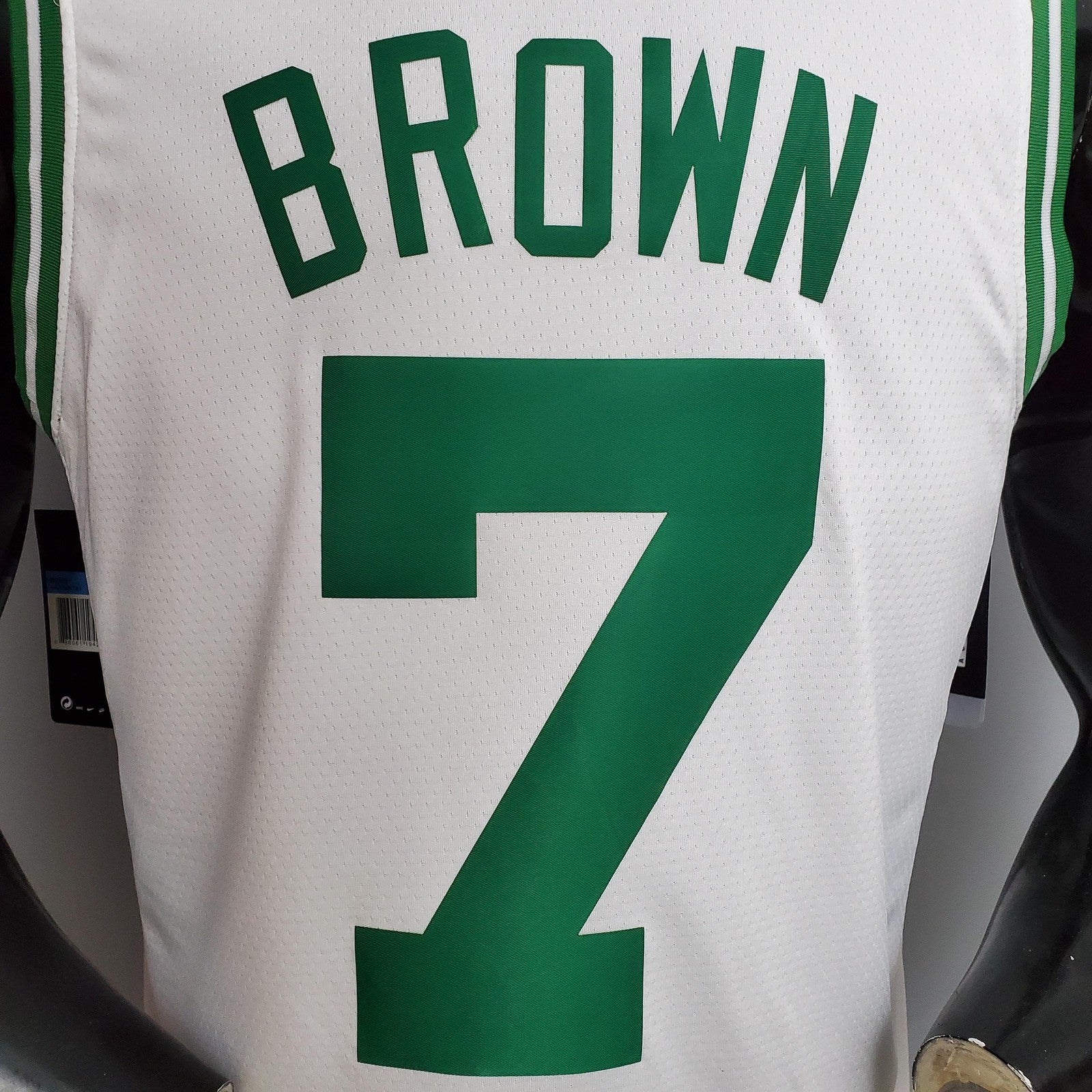 Brown#7 Celtics White Nba Jersey Nike Connect Recognition