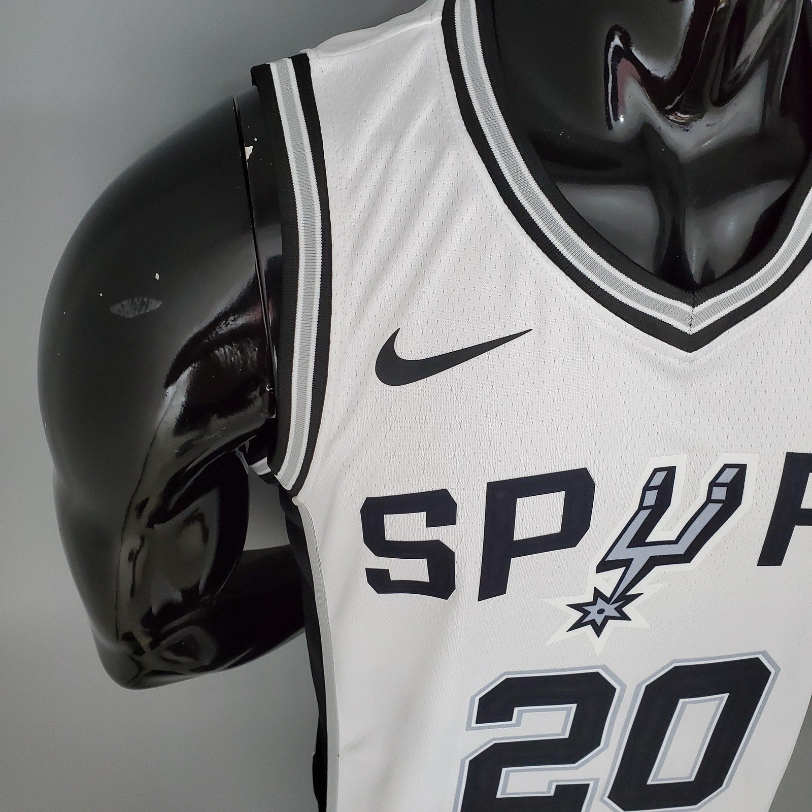 Ginobili#20 Spurs White Nba Jersey