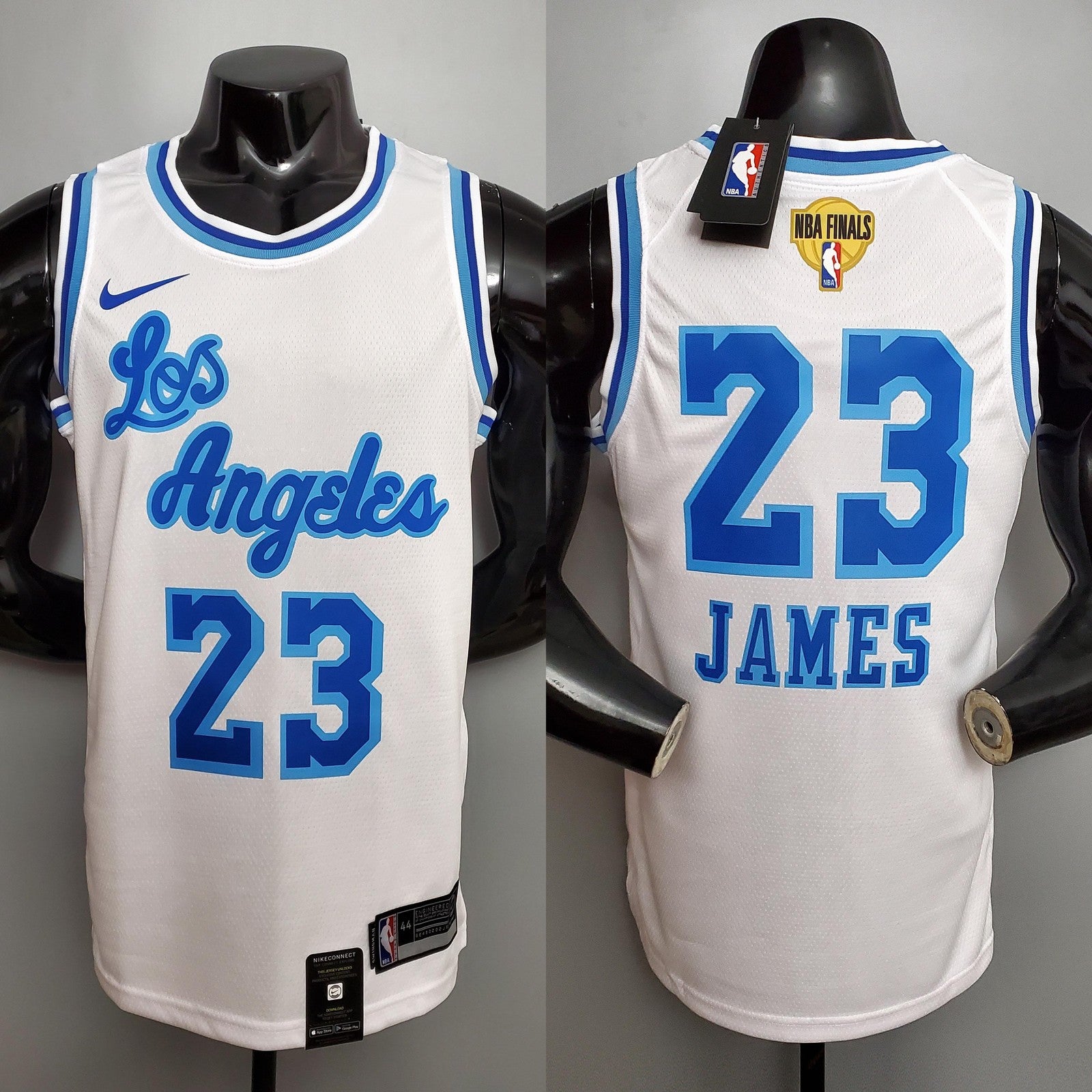 Retro Night James #23 Los Angeles Lakers White Nba Jersey Nike Connect Recognition 2