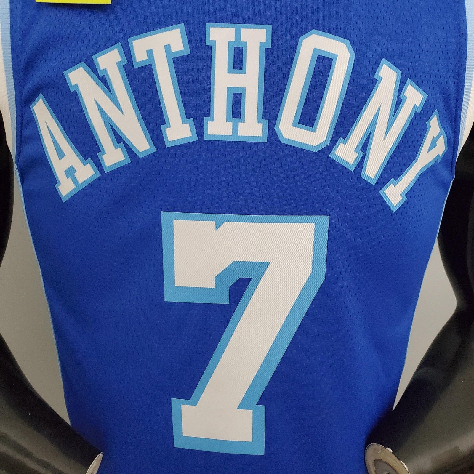Los Angeles Lakers Anthony#7 Latin Night (high Head) Blue Nba Jersey