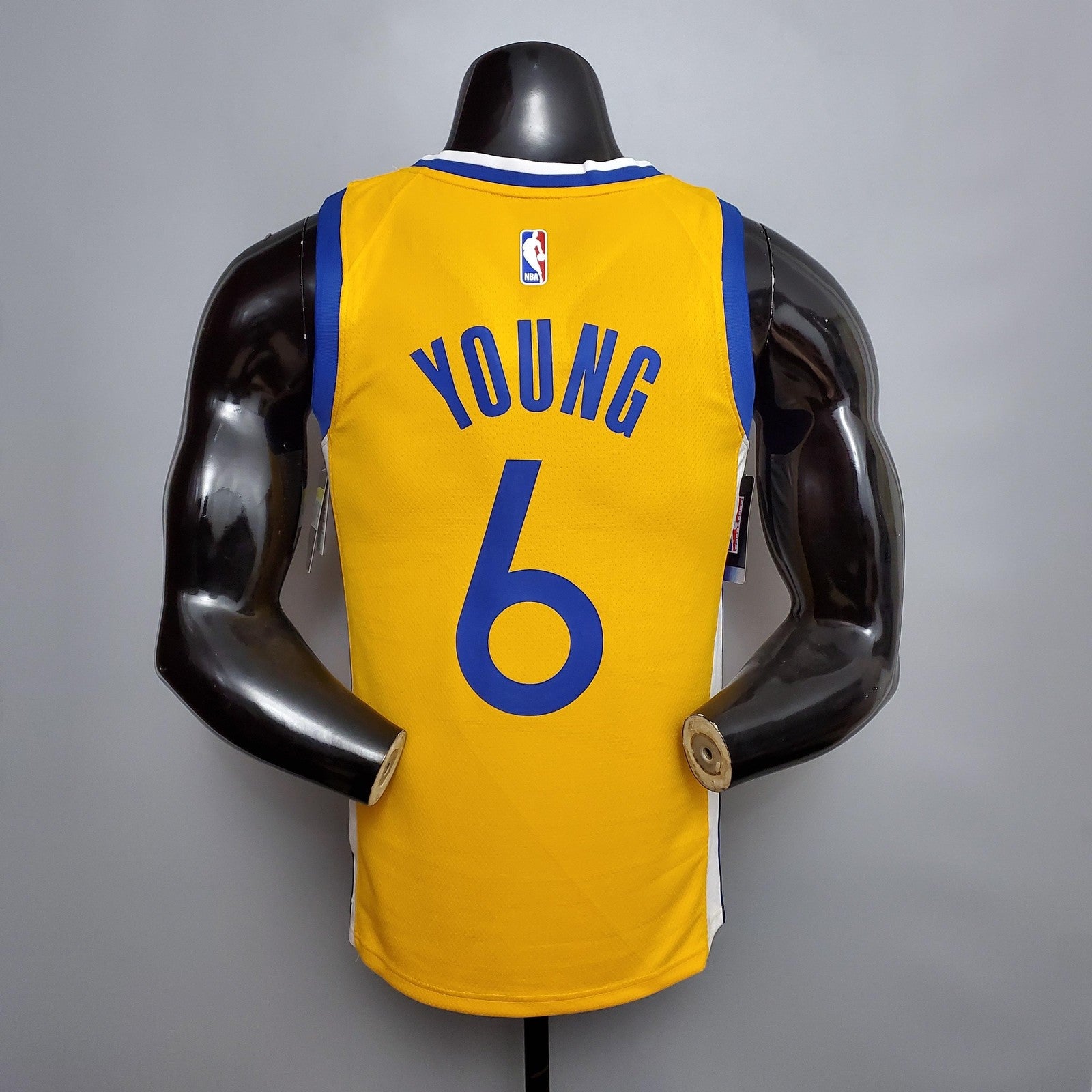 New Young#6 Golden State Warriors Yellow Nba Jersey