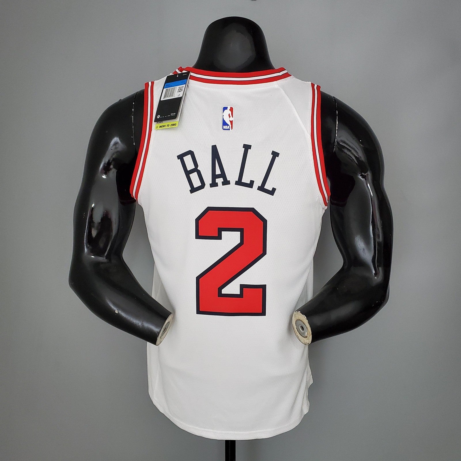 Ball#2 Chicago Bulls White Nba Jersey