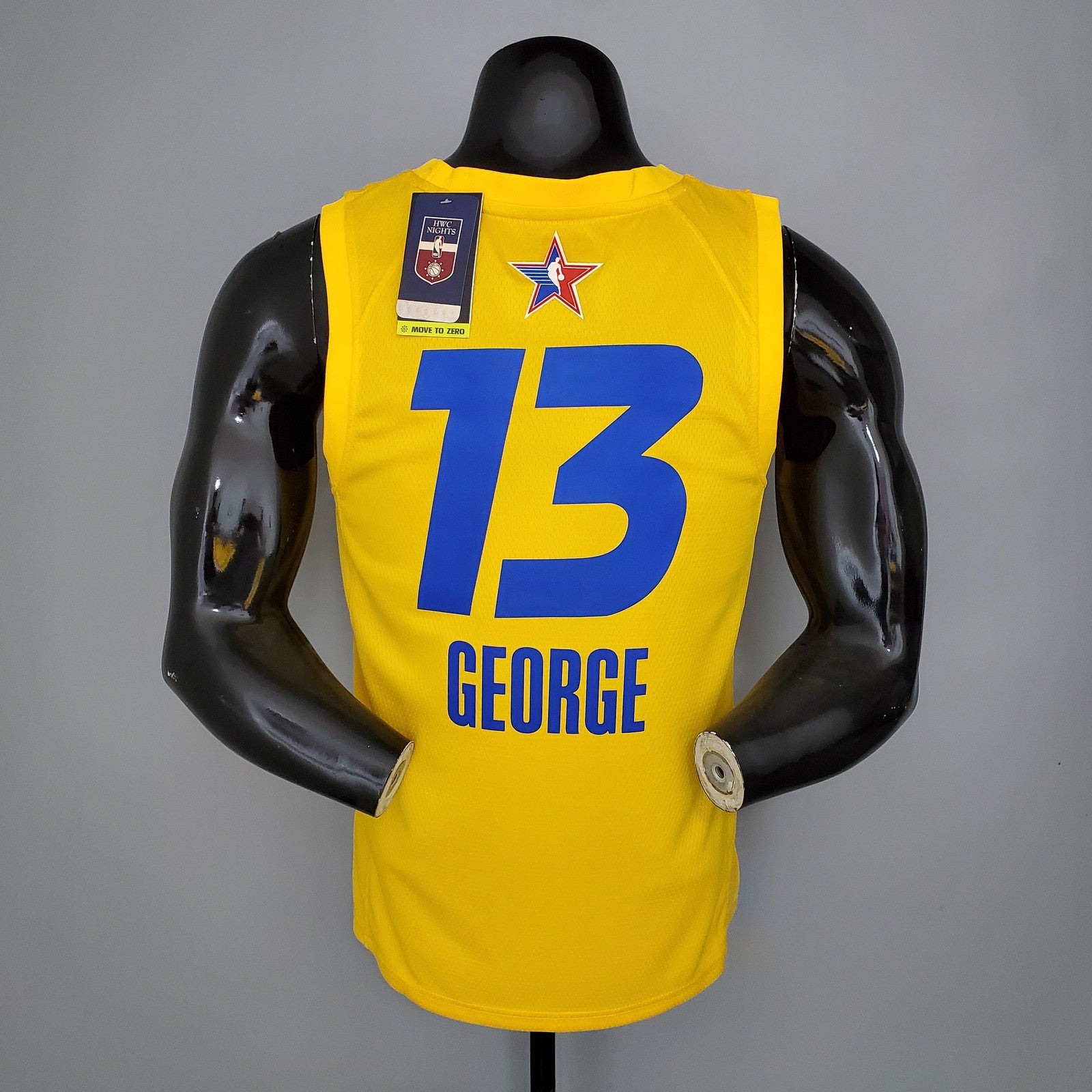 2021 George#13 All Star Yellow Nba Jersey