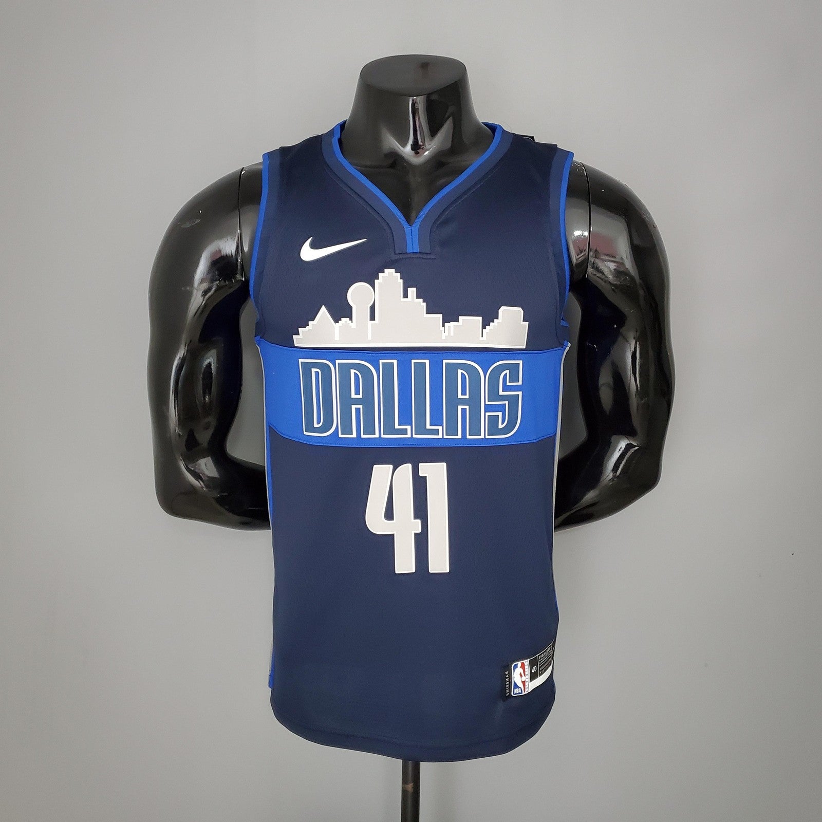 Dallas Mavericks Nowitzki#41 Lone Ranger Iceberg Edition Nba Jersey
