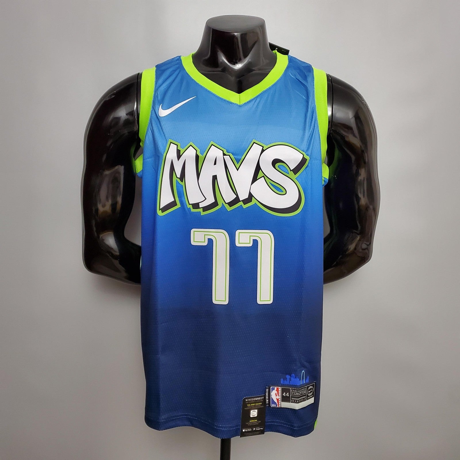 Doncic#77 Dallas Mavericks Blue Idol Nba Jersey Nike Connect Recognition