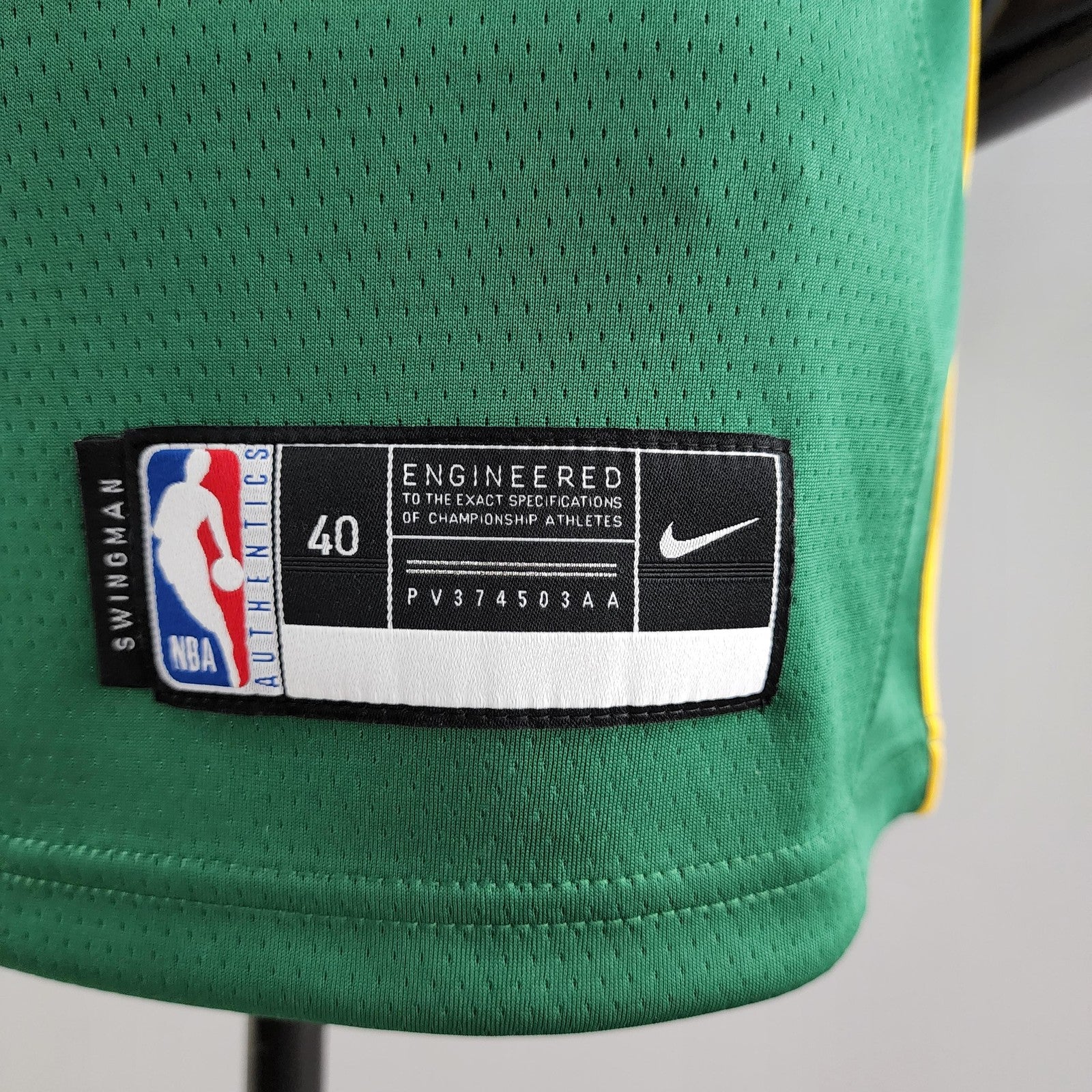 Boston Celtics Brown#7 Green Gold Nba Jersey