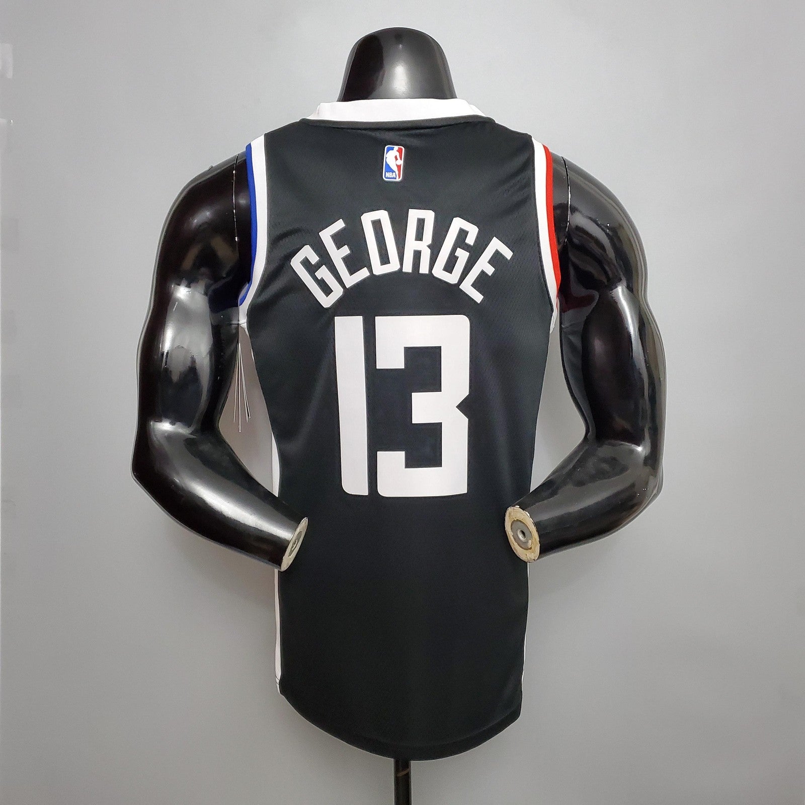 New George #13 Los Angeles Clippers Black Nba Jersey