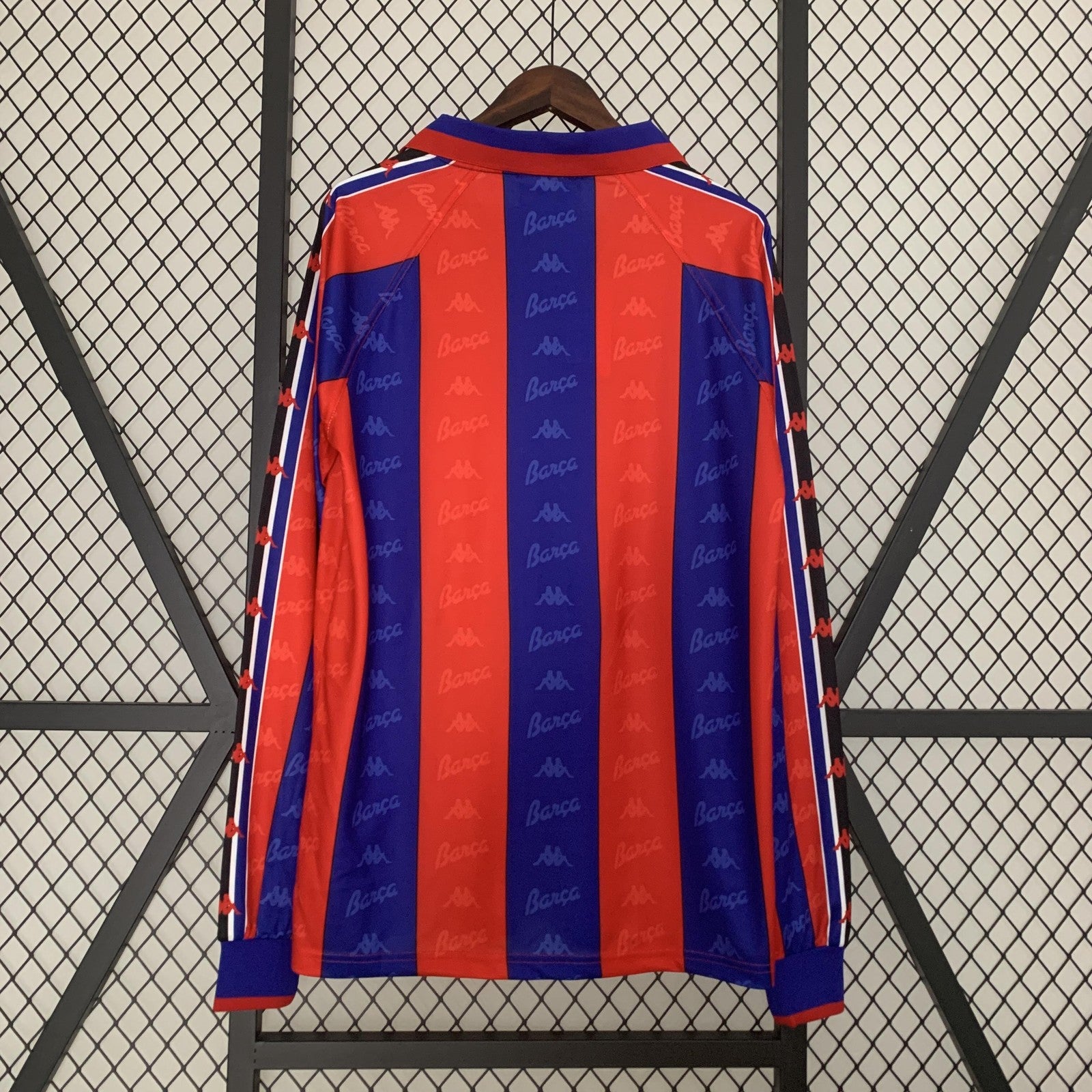 Retro Long Sleeve Barcelona 96 97 Home