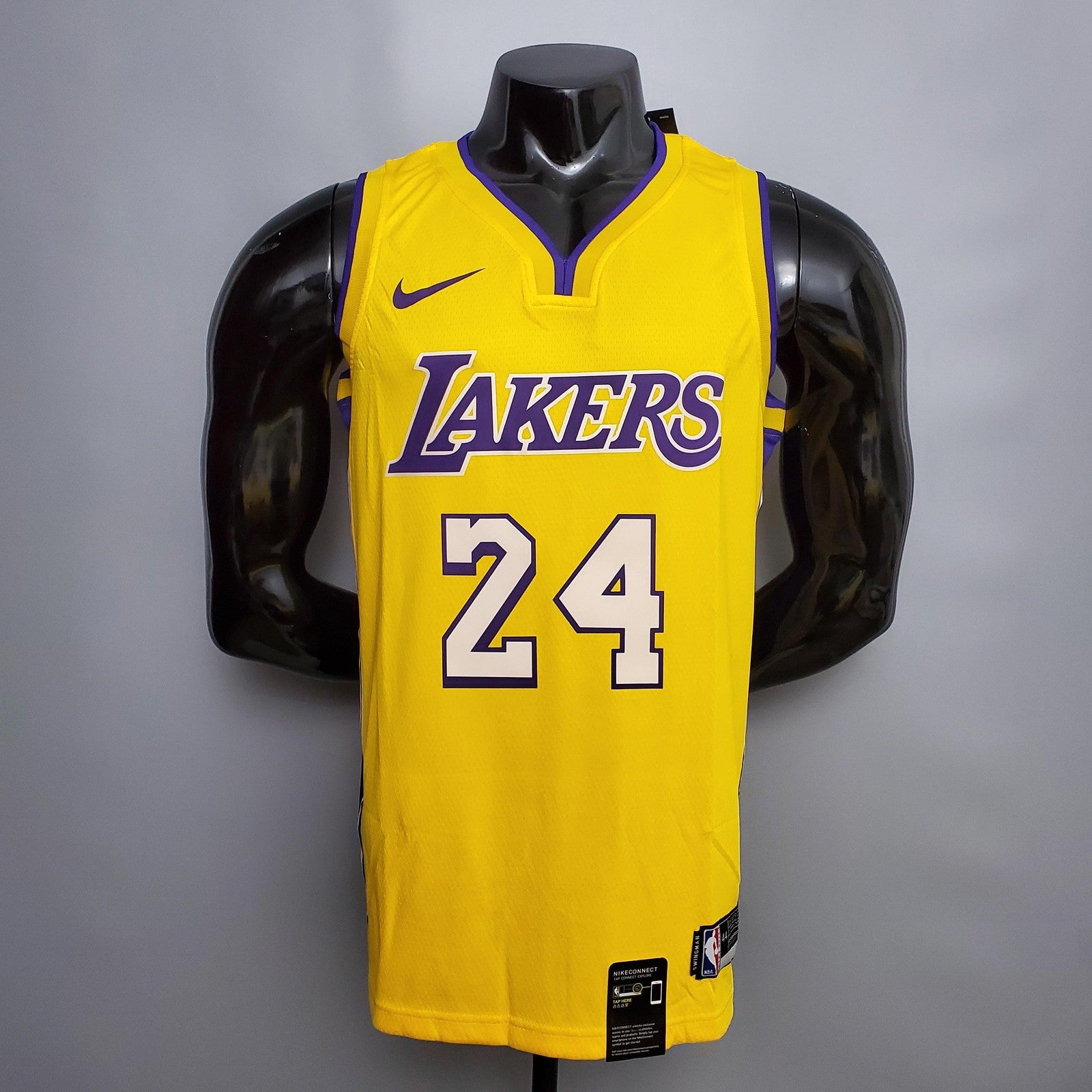 Bryant #24 Lakers Yellow Nba Jersey Nike Connect Recognition