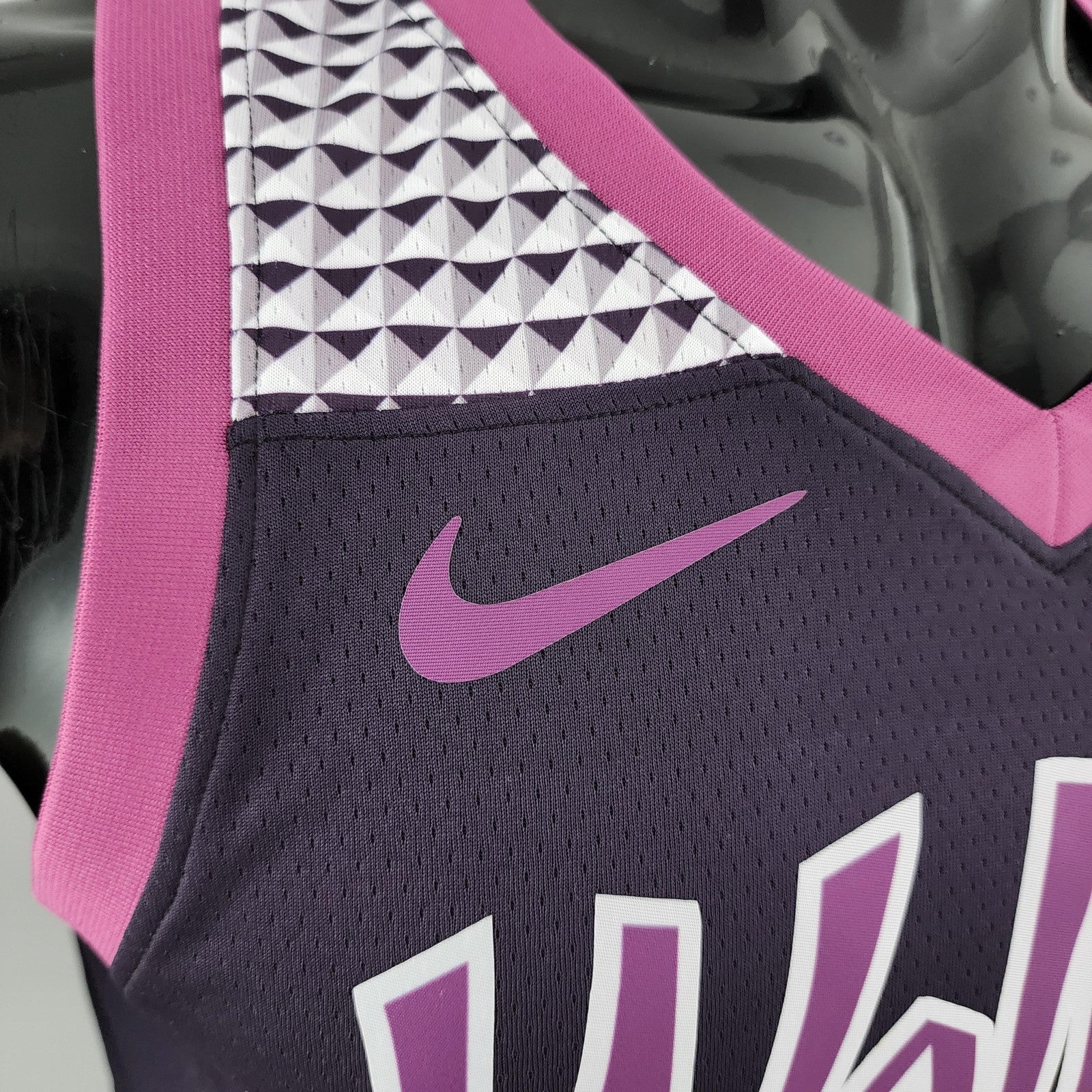 Minnesota Timberwolves Towns#32 Black and Purple Nba Jersey