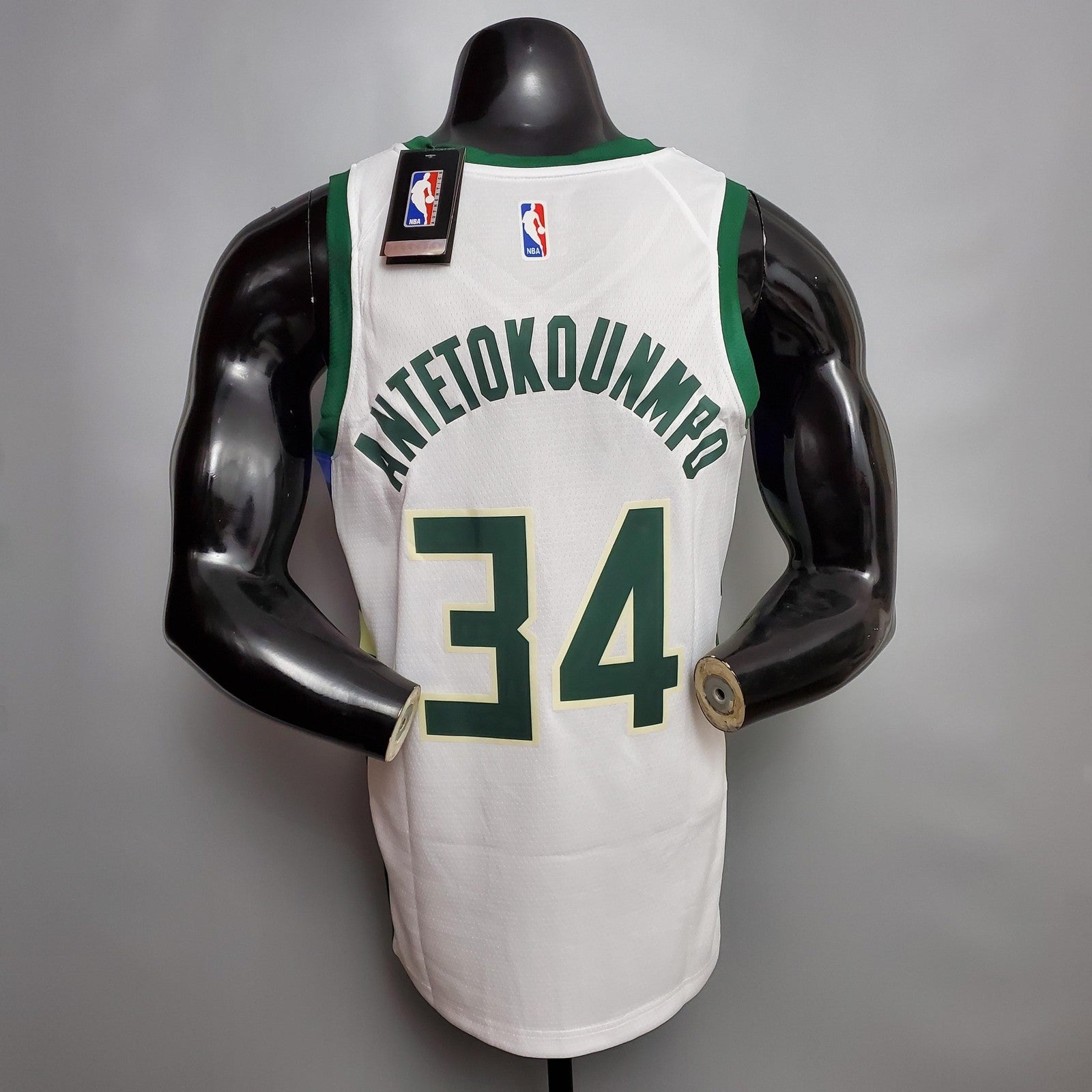 Antetokounmpo#34 Bucks White Nba Jersey Nike Connect Recognition