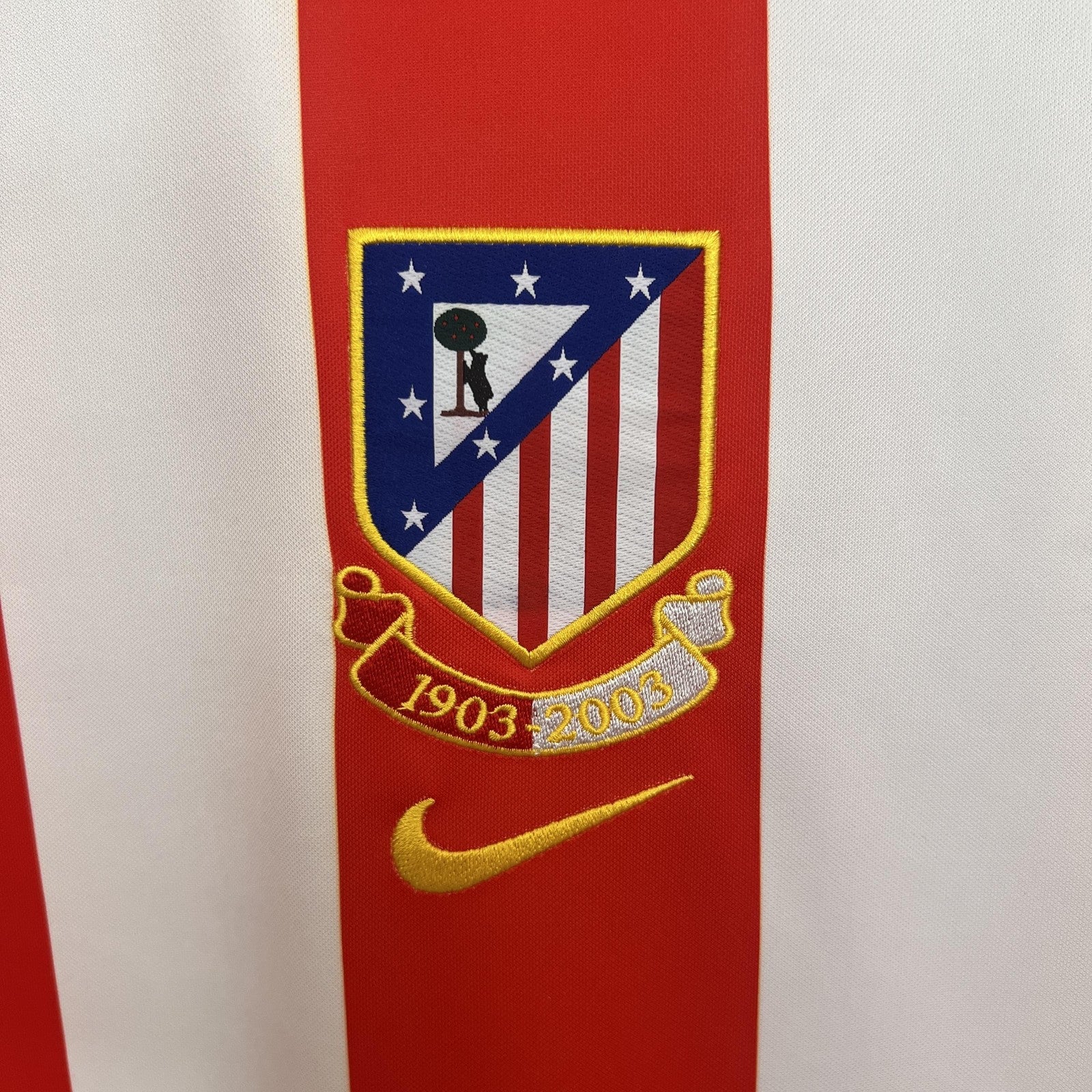 Retro Atletico Madrid Centenary Home Stadium