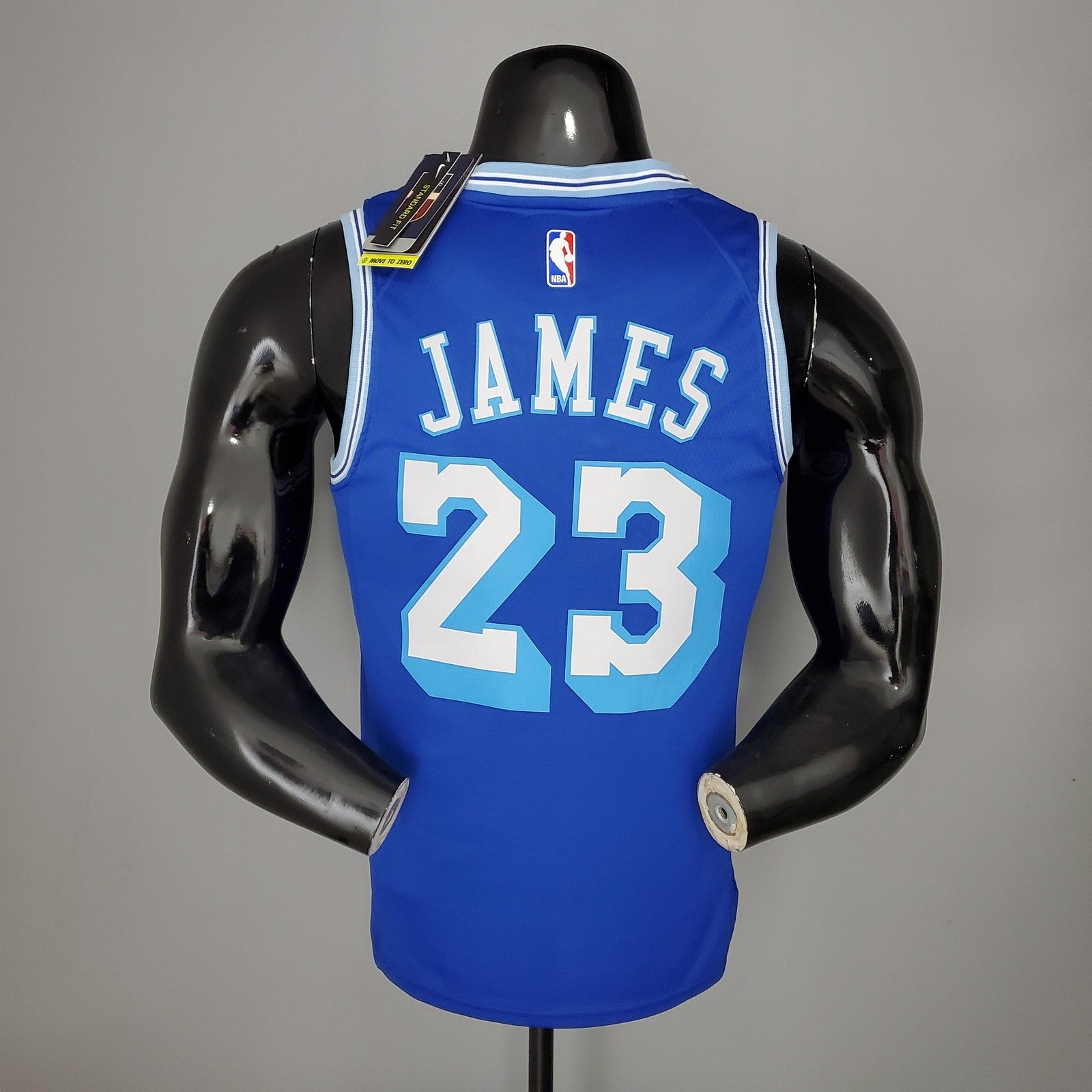 2021 James #23 Lakers Retro Blue Nba Jersey