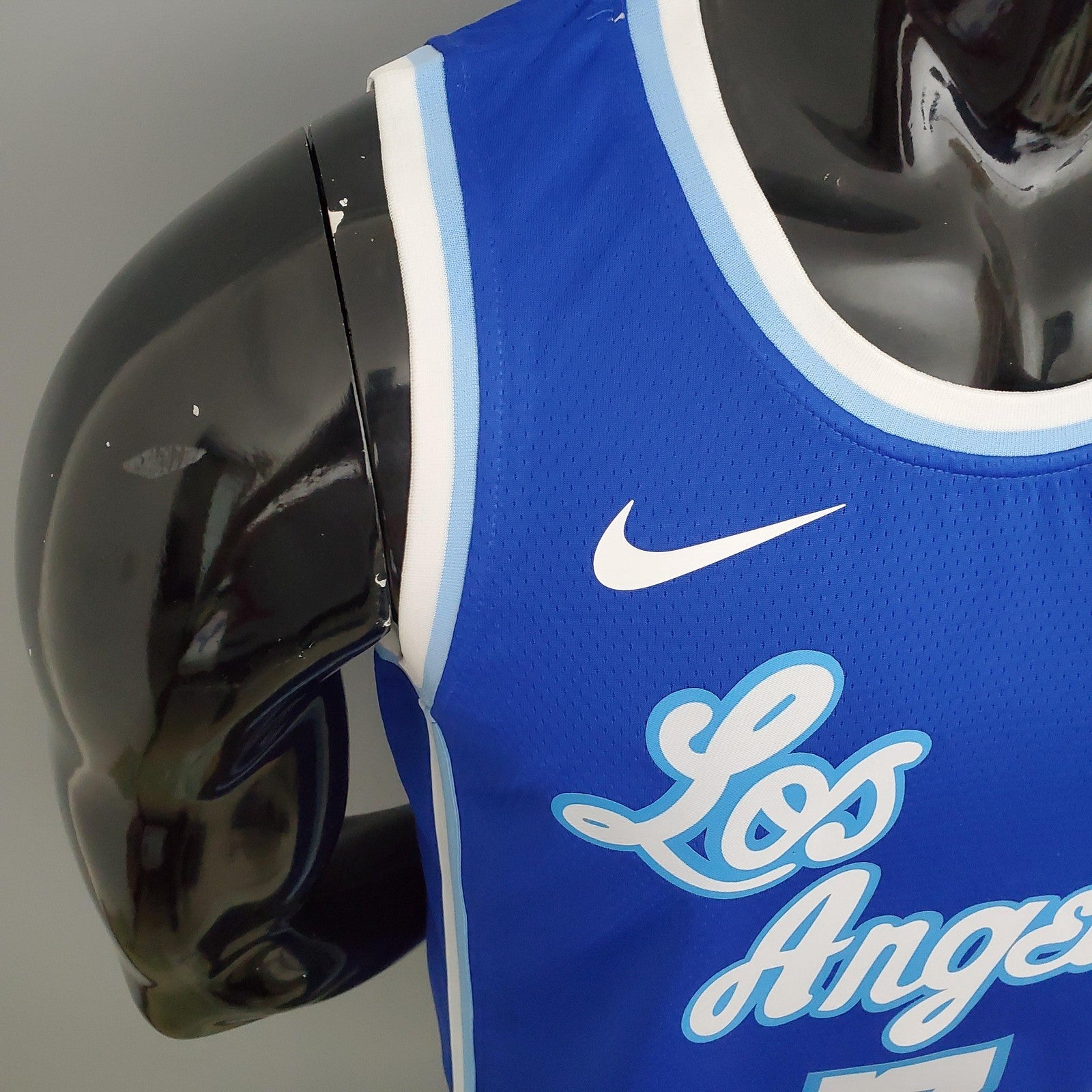 Los Angeles Lakers Anthony#7 Latin Night (high Head) Blue Nba Jersey