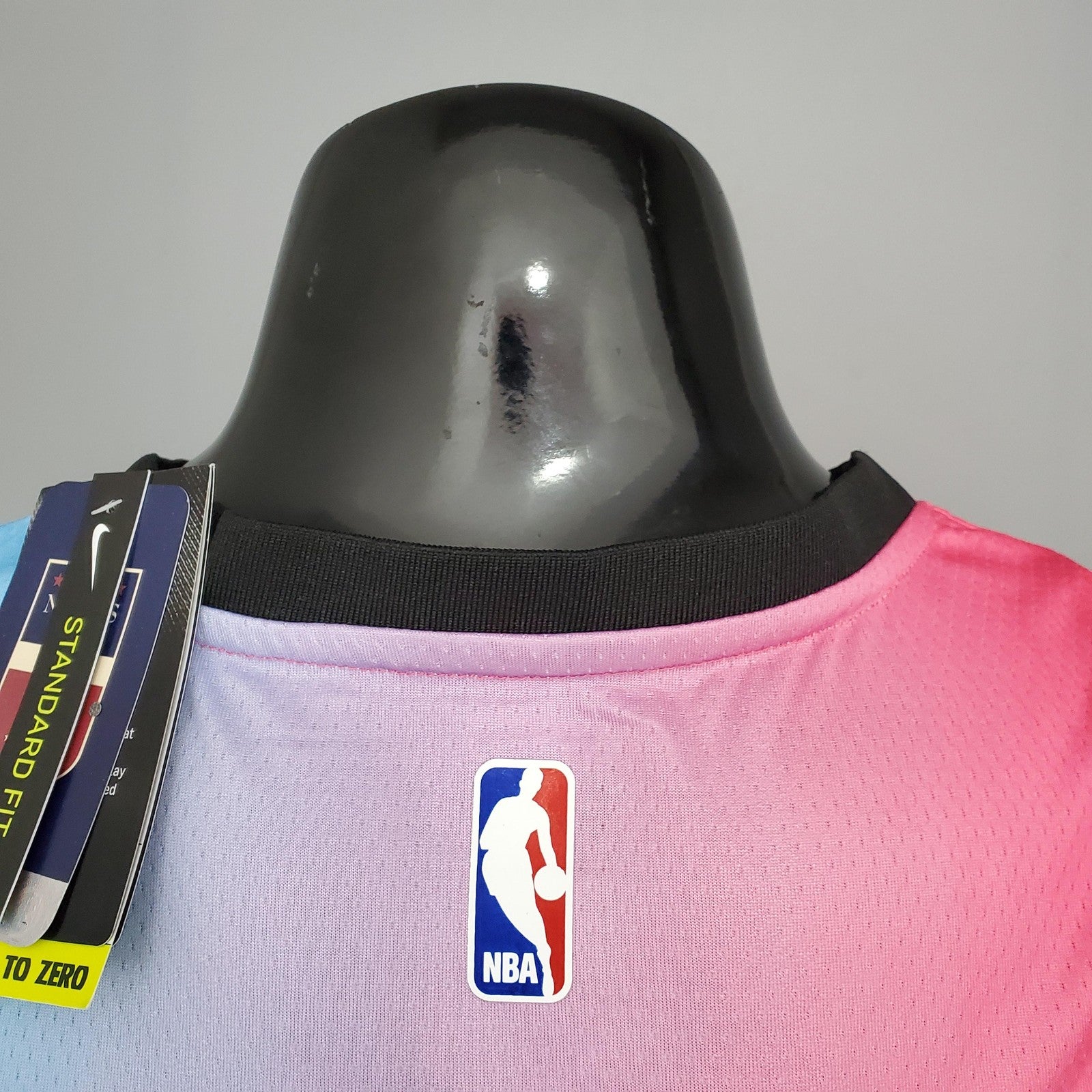 New Miami Heat Oladipo#4 City Edition Pink Blue Gradient Color (support Customization)