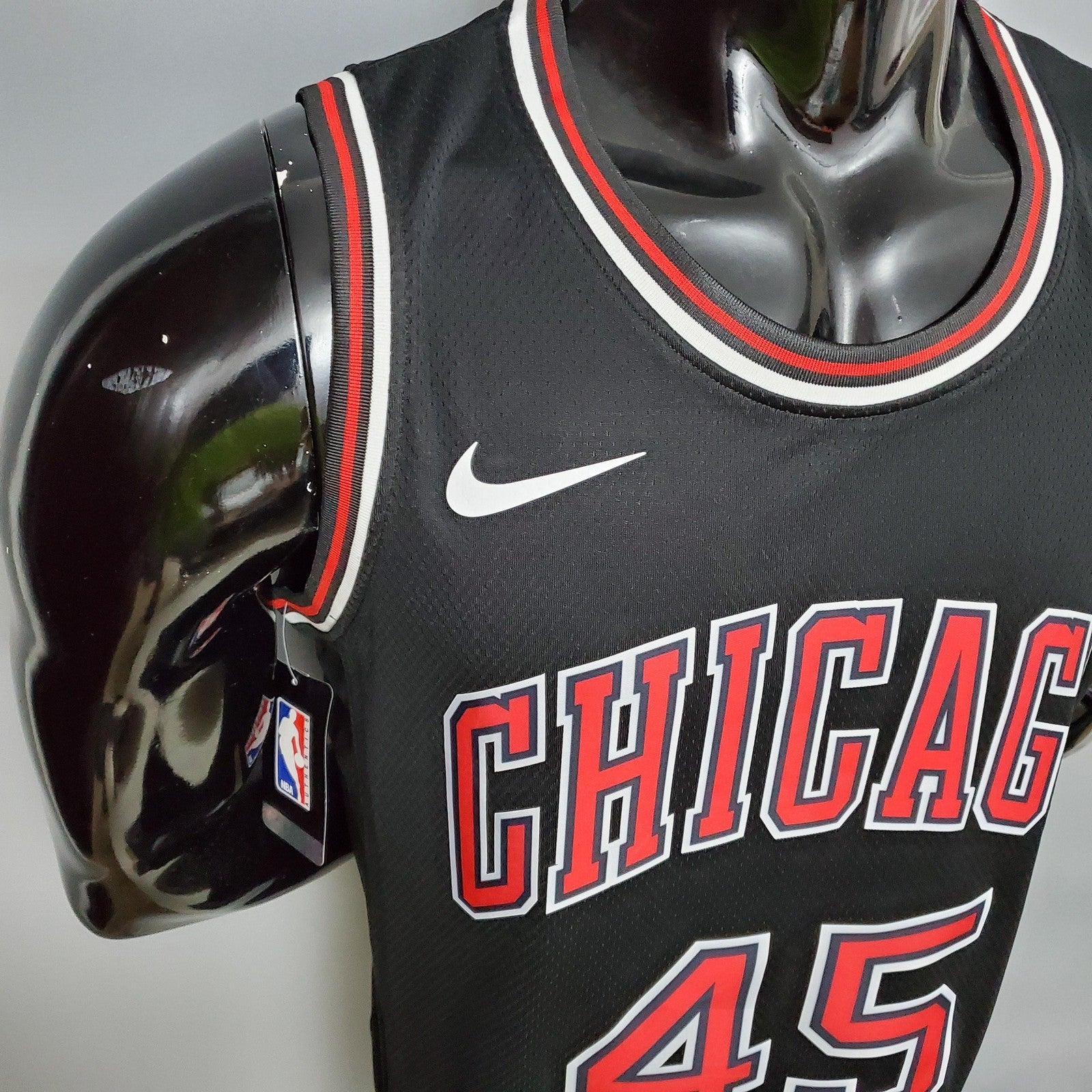 Jdrdan#45 Chicago Bulls Black Nba Jersey Nike Connect Recognition