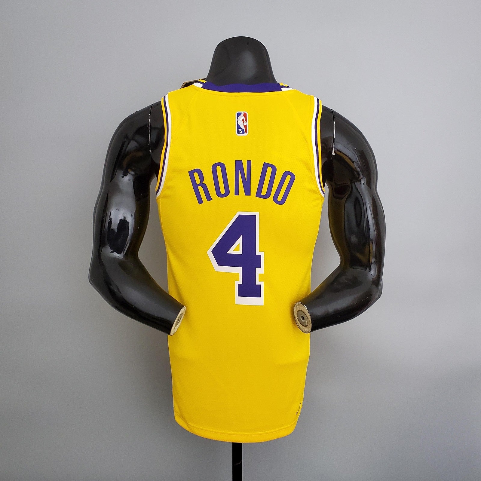 75th Anniversary Lakers Yellow Nba Jersey