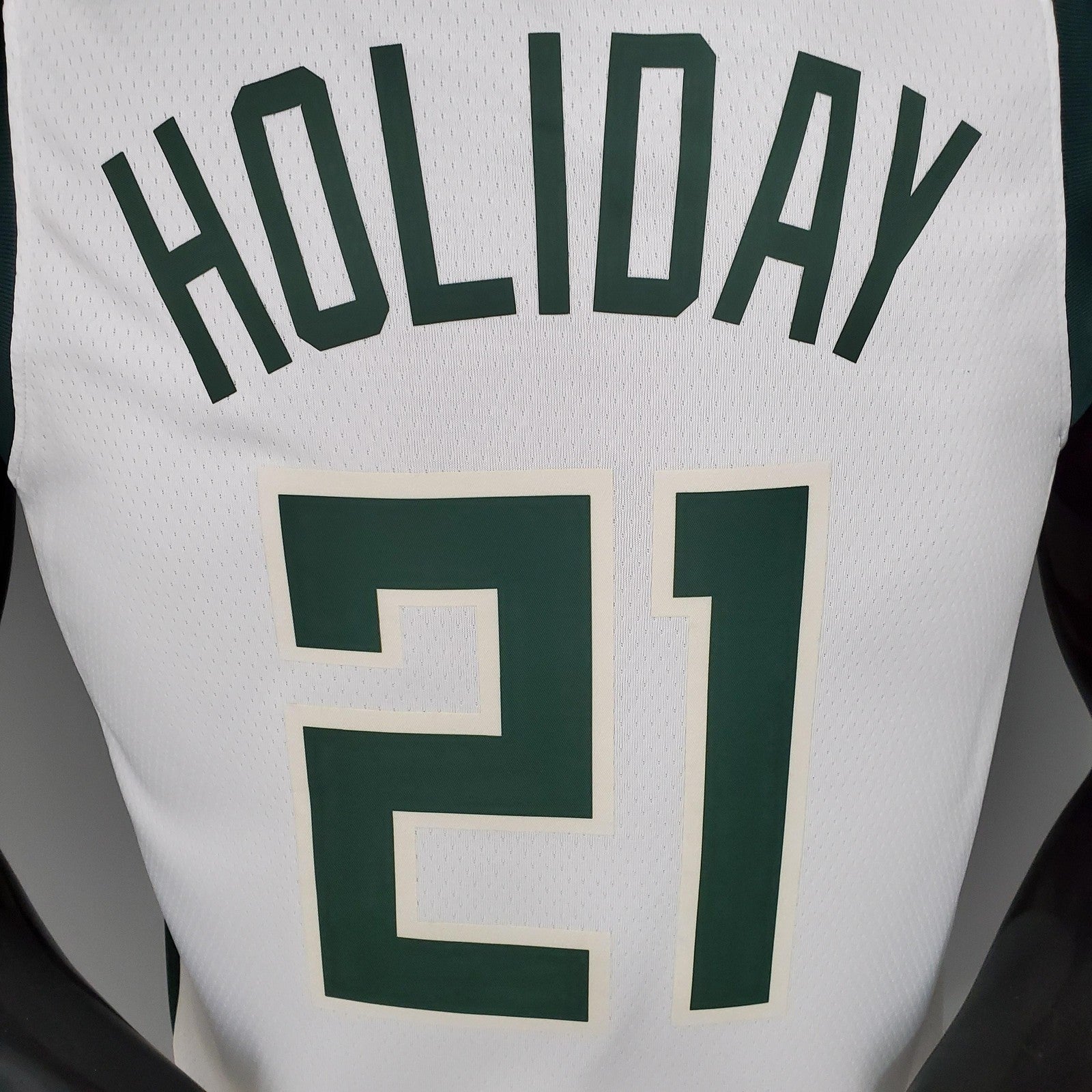 2021 Holidoay#21 Bucks Home White Nba Jersey