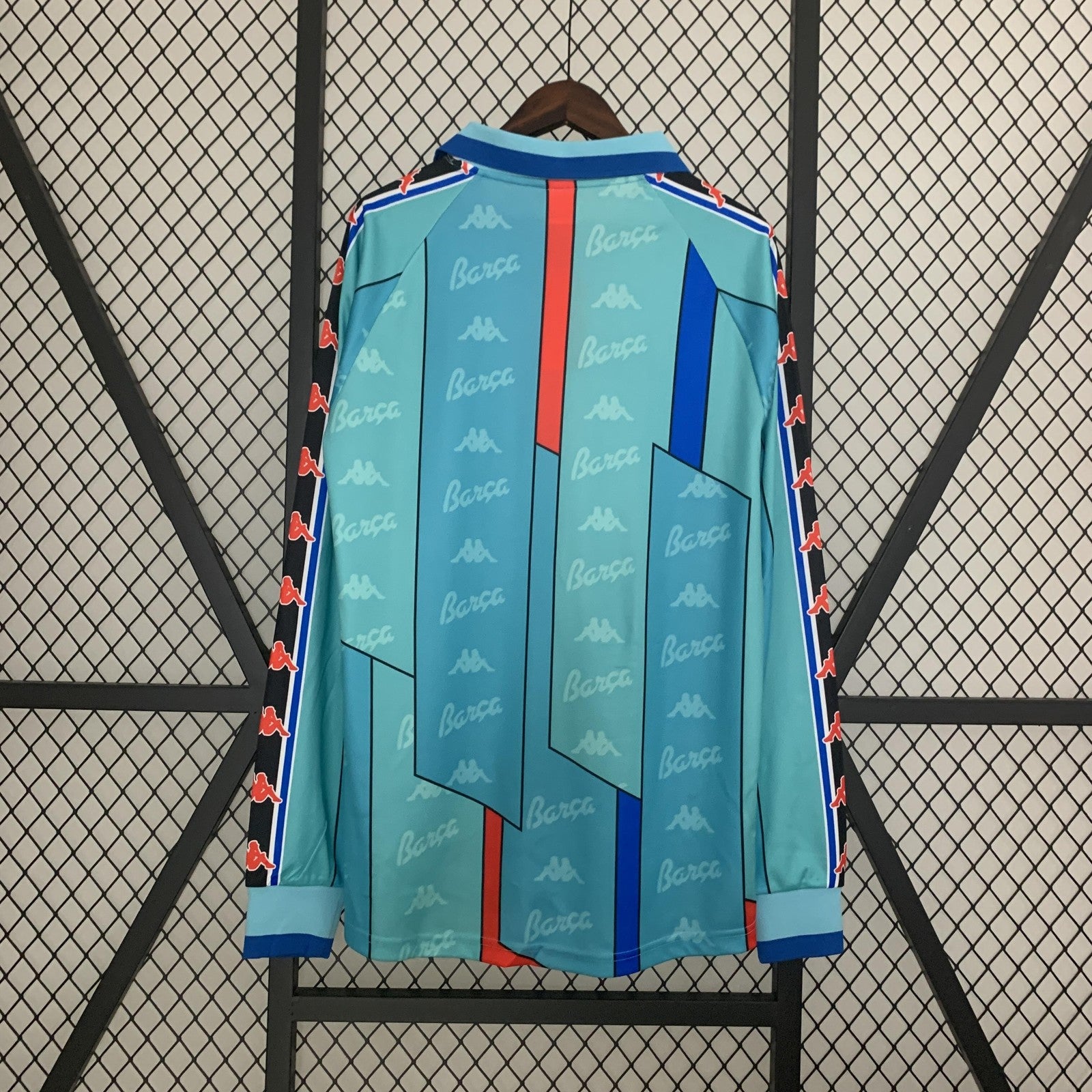 Retro Long Sleeve Barcelona 96 97 Away