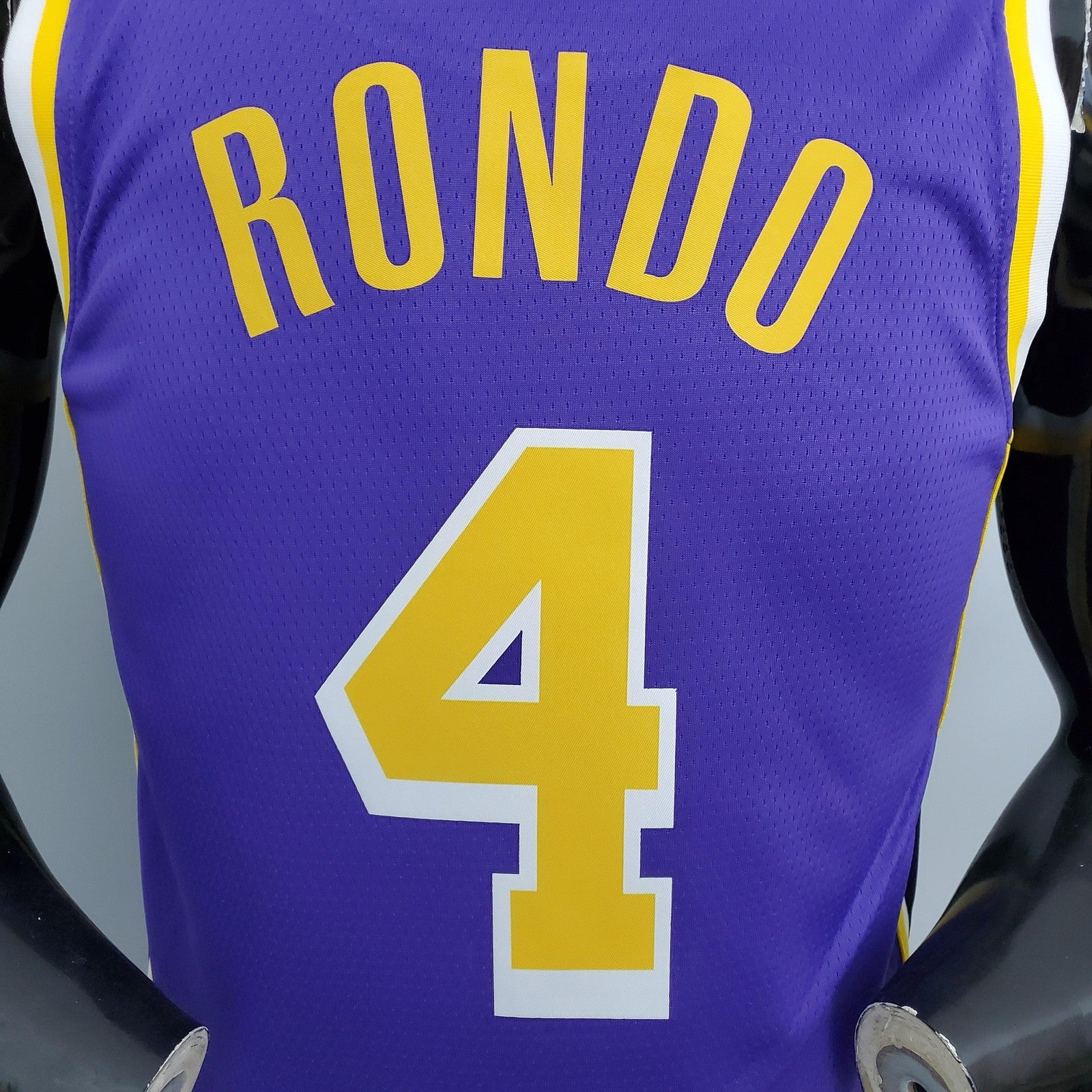 Los Angeles Lakers Rondo#4 Crew Neck Purple (flyers) Nba Jersey