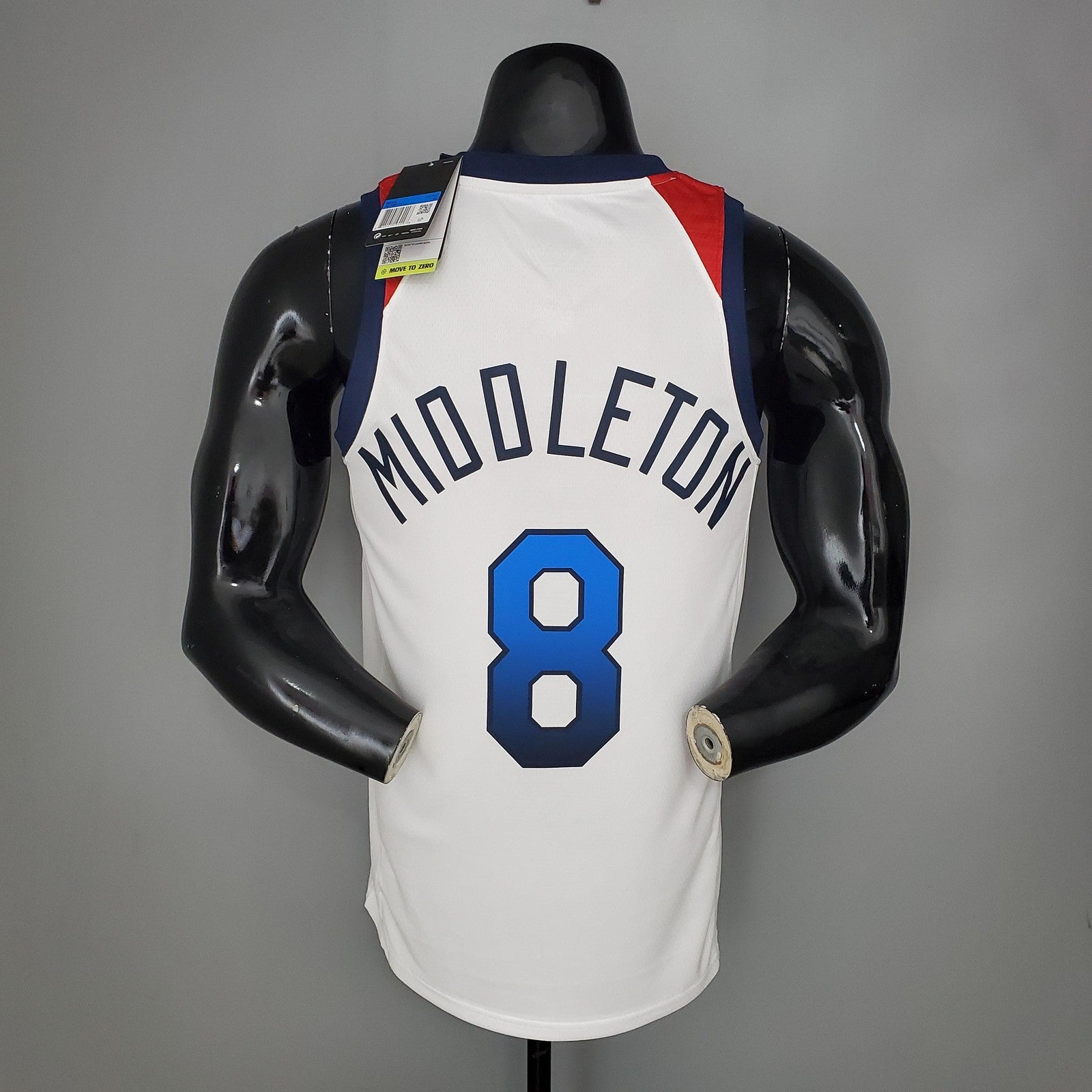 2021 Olympic Games Middleton#8 Usa Team Usa White Red Nba Jersey