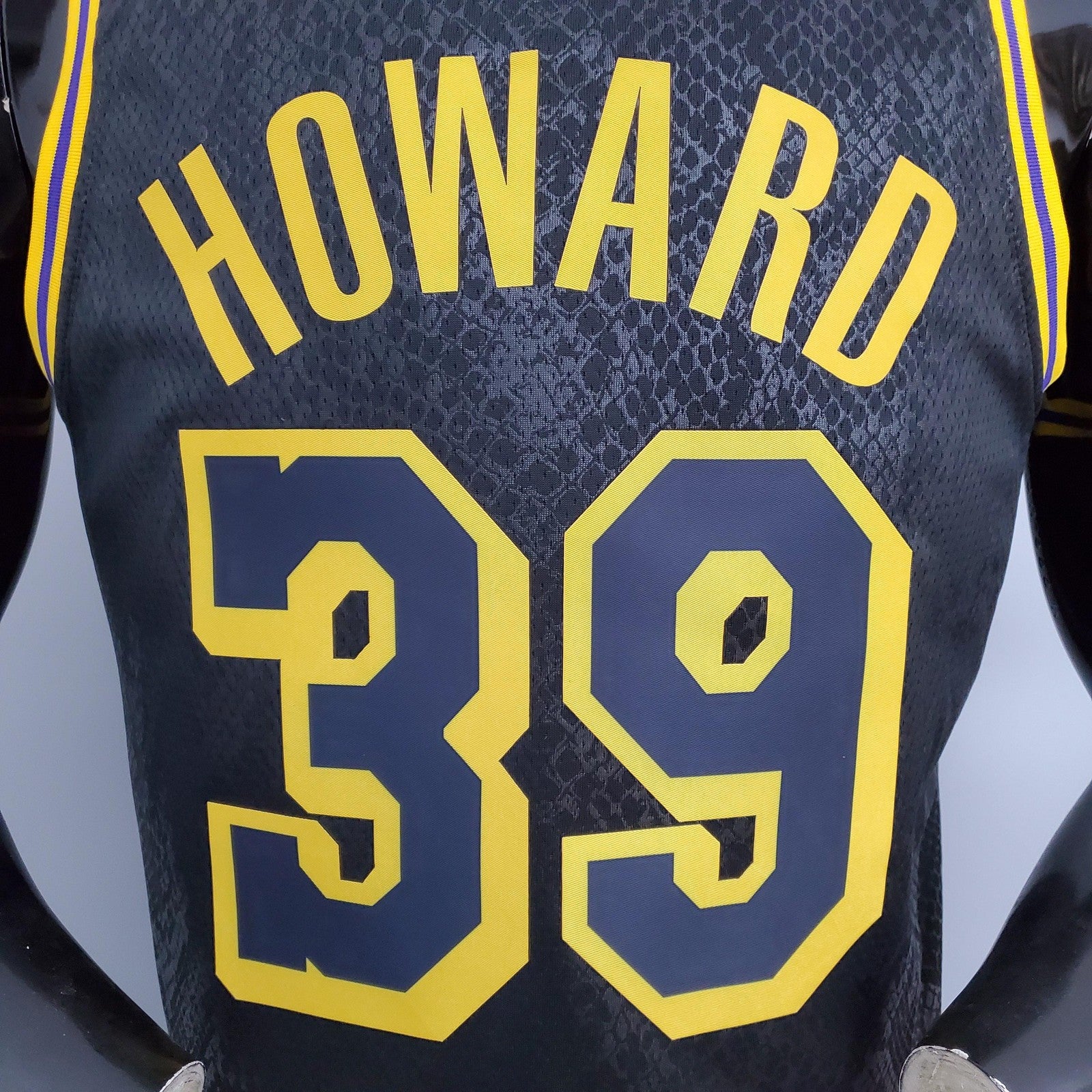 Los Angeles Lakers Howard#39 Snake Print Black Nba Jersey