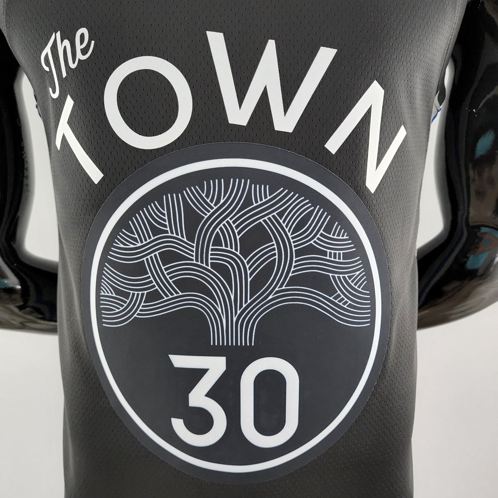 2020 Curry#30 Warriors City Edition Black and Grey Nba Jersey