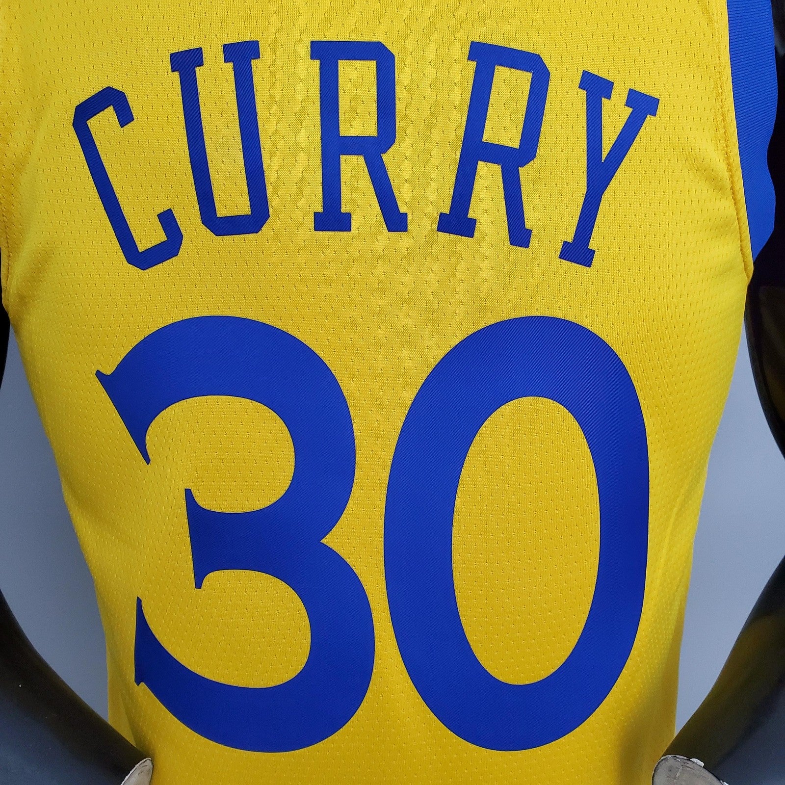 2018 Warriors#30 Chinese Dragon Robe Yellow Nba Jersey